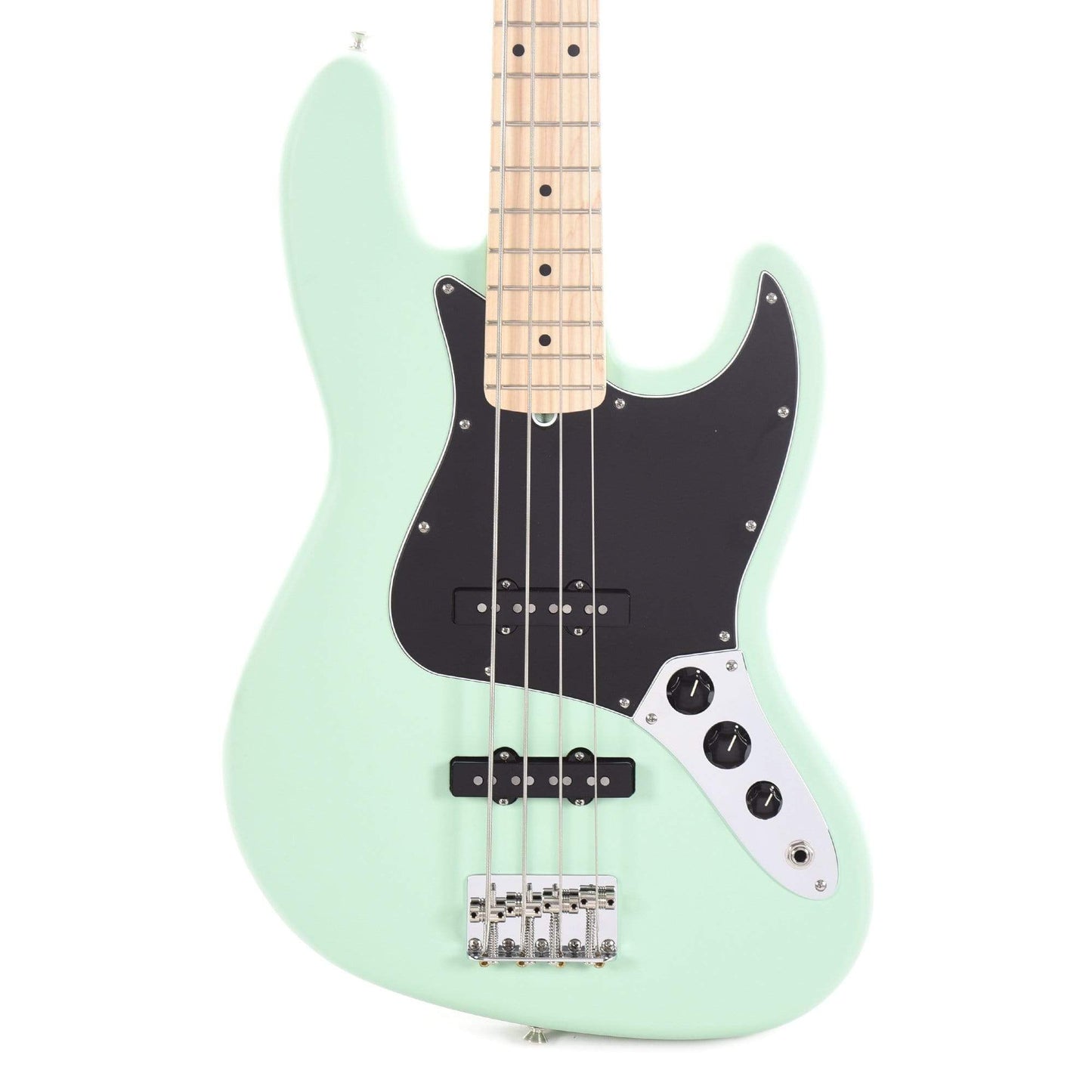 Fender American Performer Jazz Bass Satin Surf Green Bass Guitars / 4-String