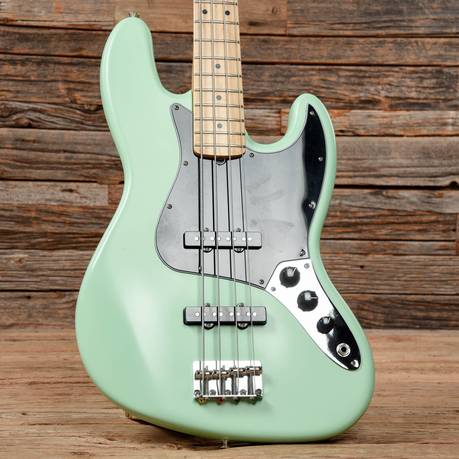 Fender American Performer Jazz Bass Satin Surf Green 2021 Bass Guitars / 4-String