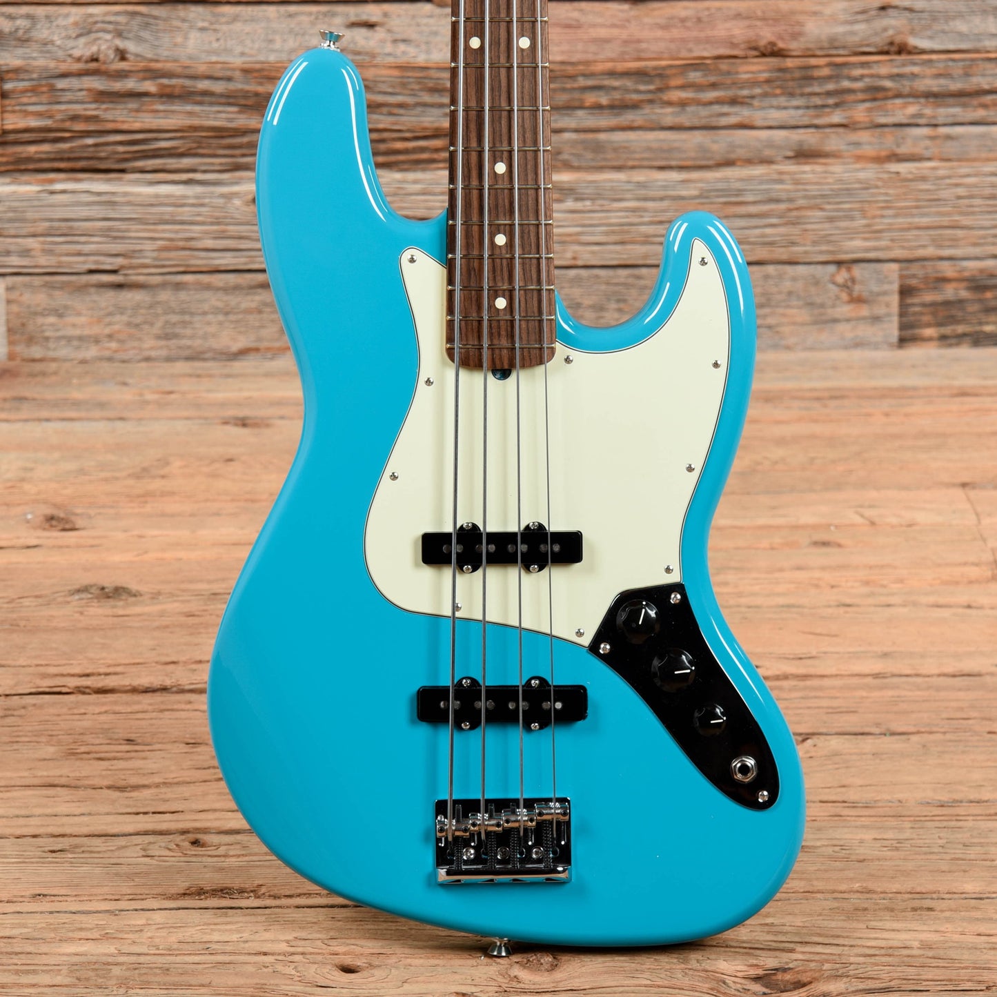 Fender American Pro II Jazz Bass Miami Blue 2021 Bass Guitars / 4-String