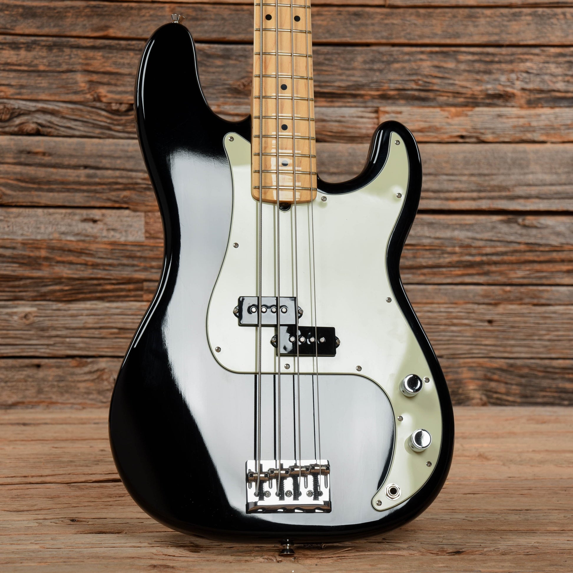 Fender American Pro Precision Bass Black Bass Guitars / 4-String