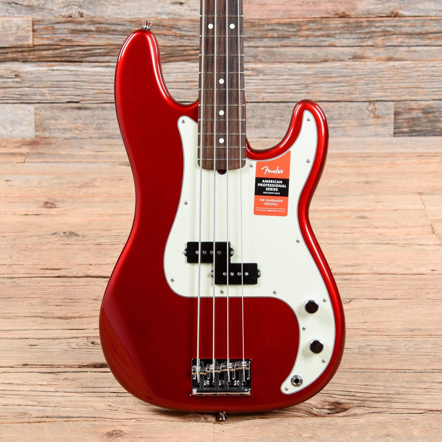 Fender American Pro Precision Bass Candy Apple Red Bass Guitars / 4-String