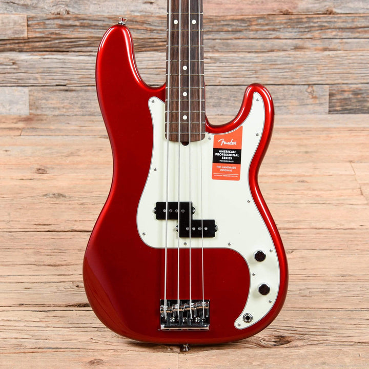 Fender American Pro Precision Bass Candy Apple Red – Chicago Music Exchange