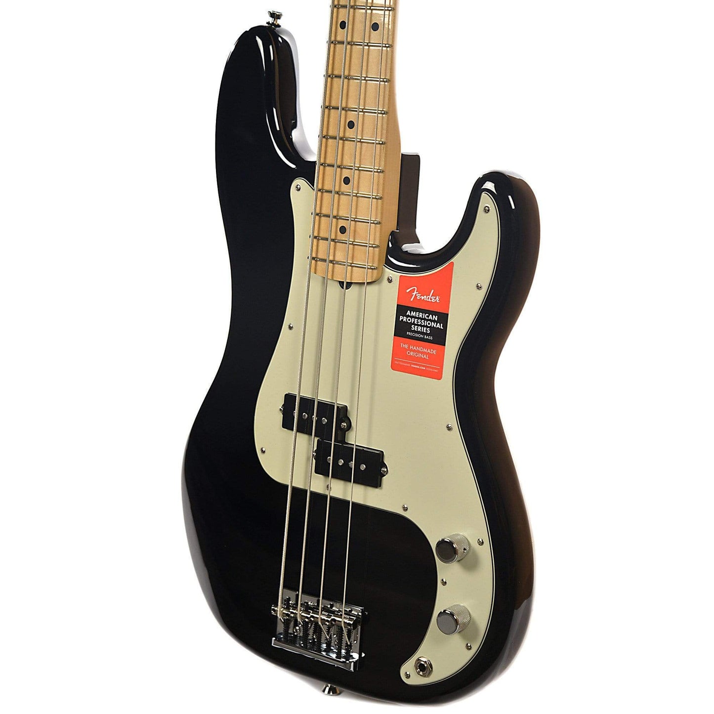 Fender American Pro Precision Bass MN Black Bass Guitars / 4-String