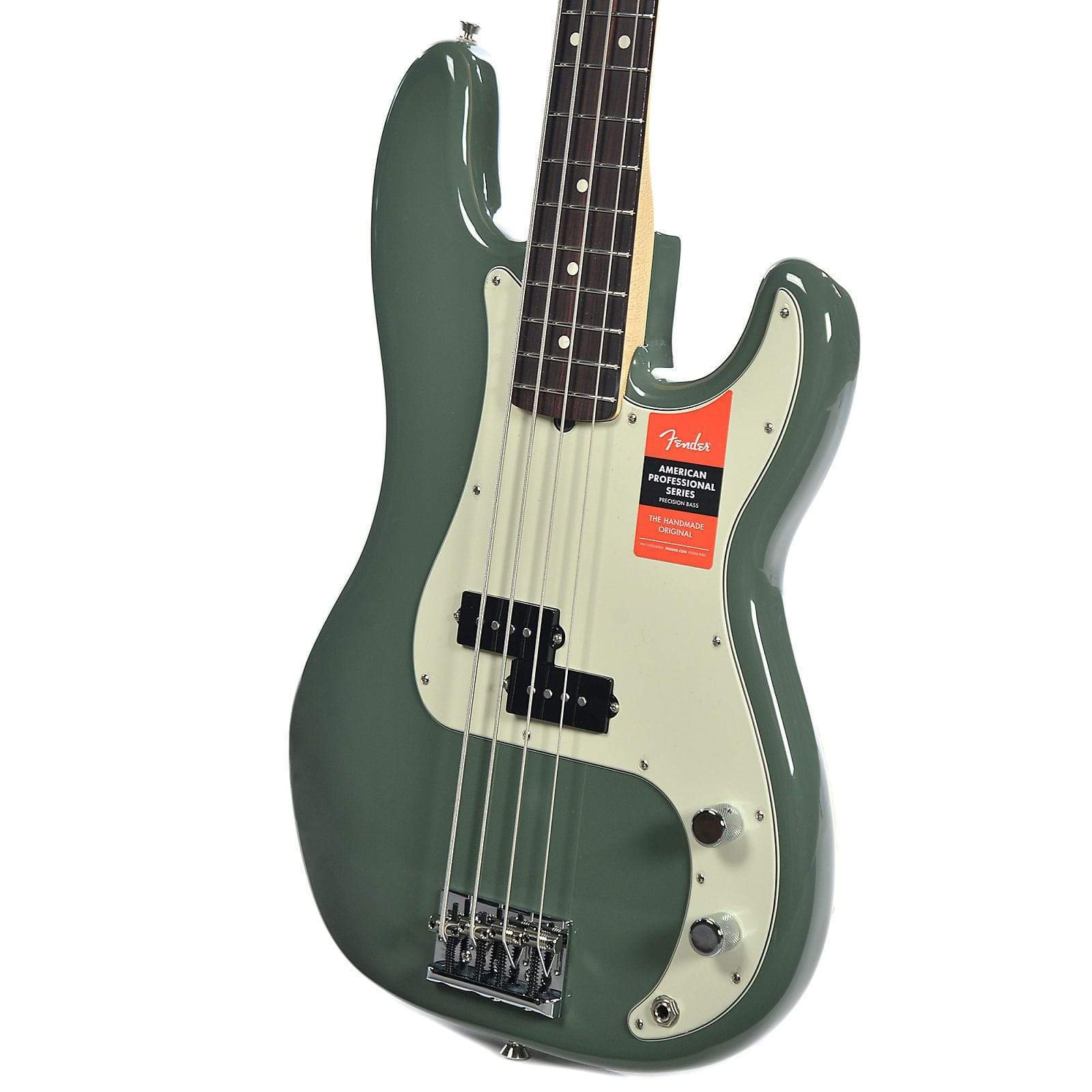 Fender American Pro Precision Bass RW Antique Olive – Chicago Music ...