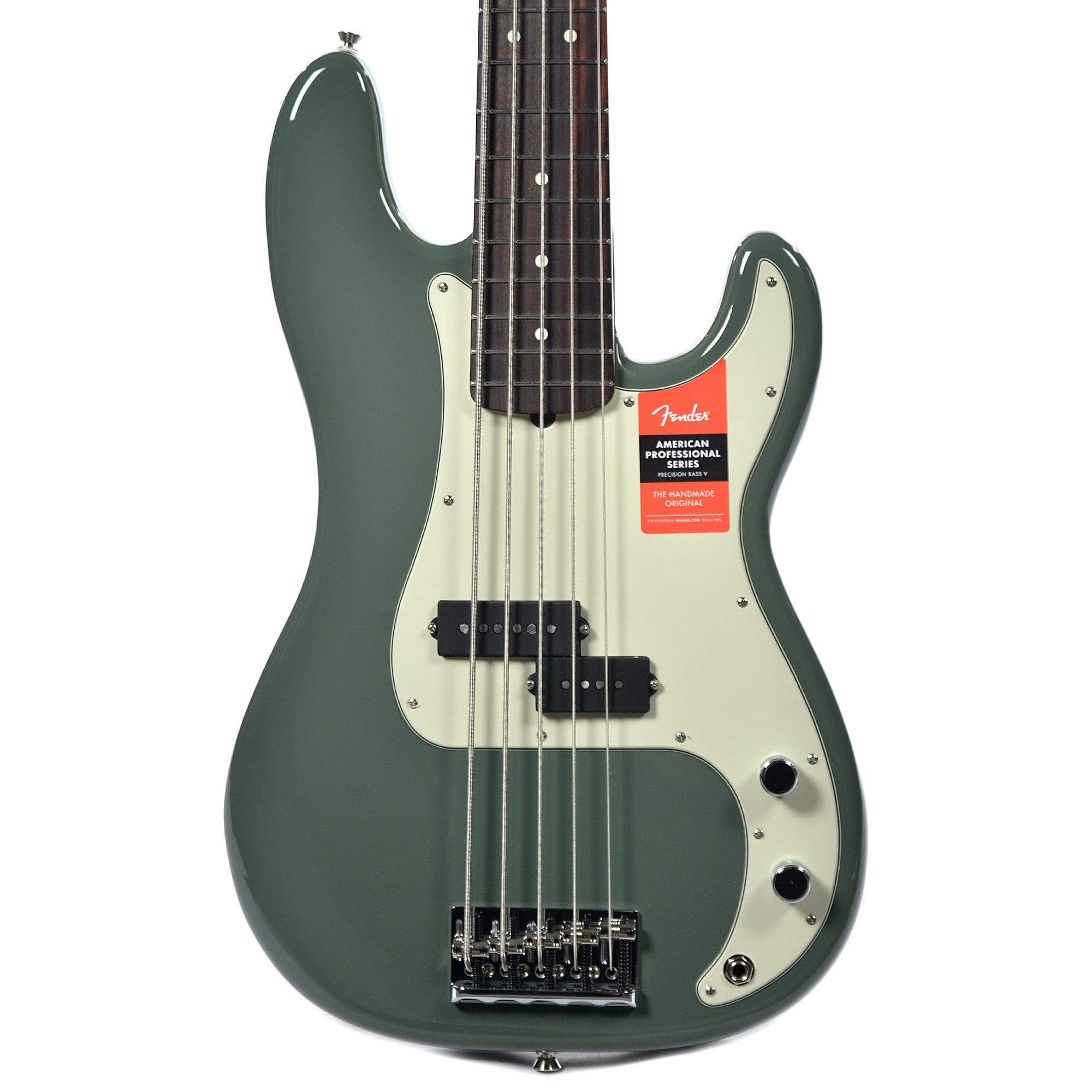 Fender American Pro Precision Bass V Antique Olive – Chicago Music Exchange