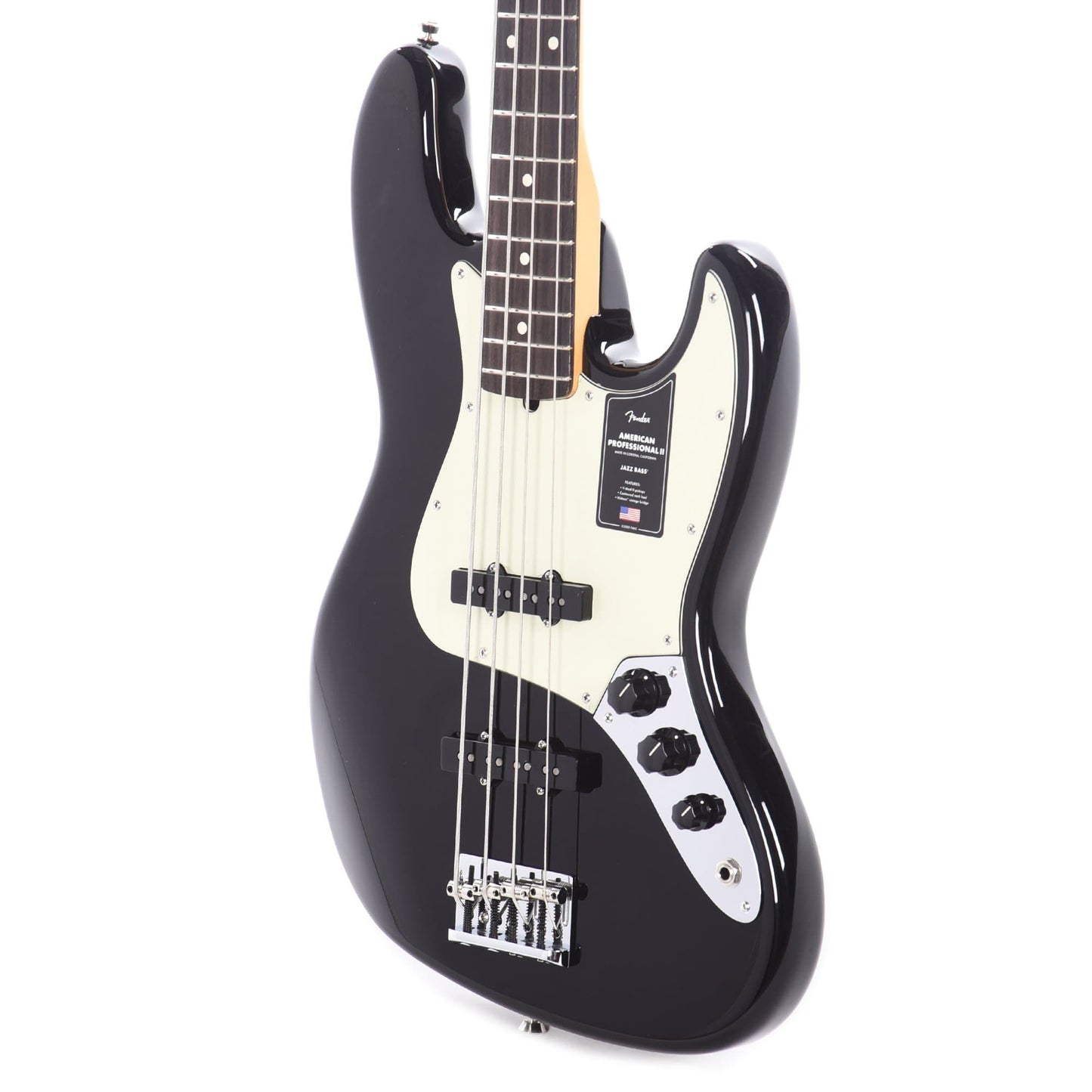 Fender American Professional II Jazz Bass Black Bass Guitars / 4-String