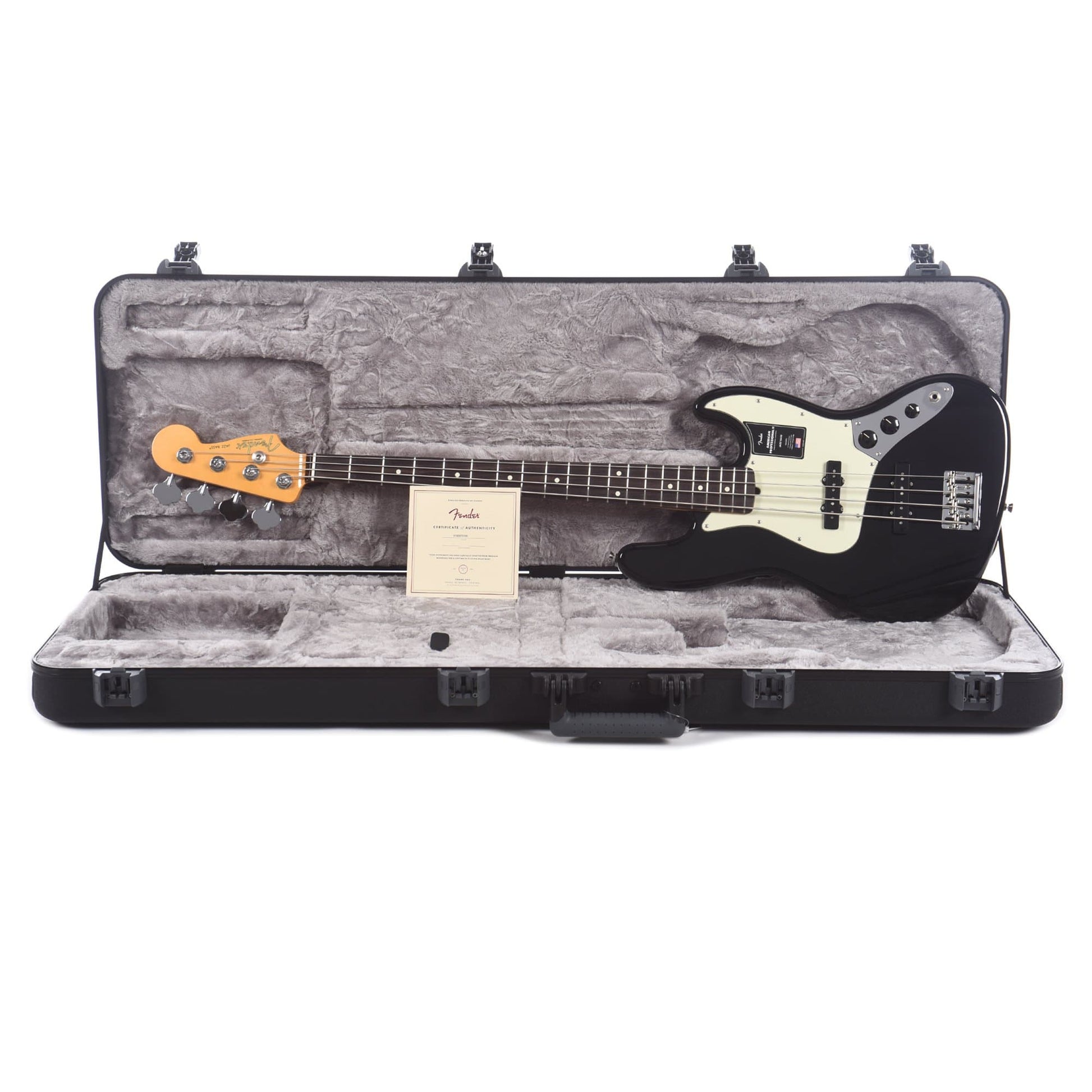 Fender American Professional II Jazz Bass Black Bass Guitars / 4-String