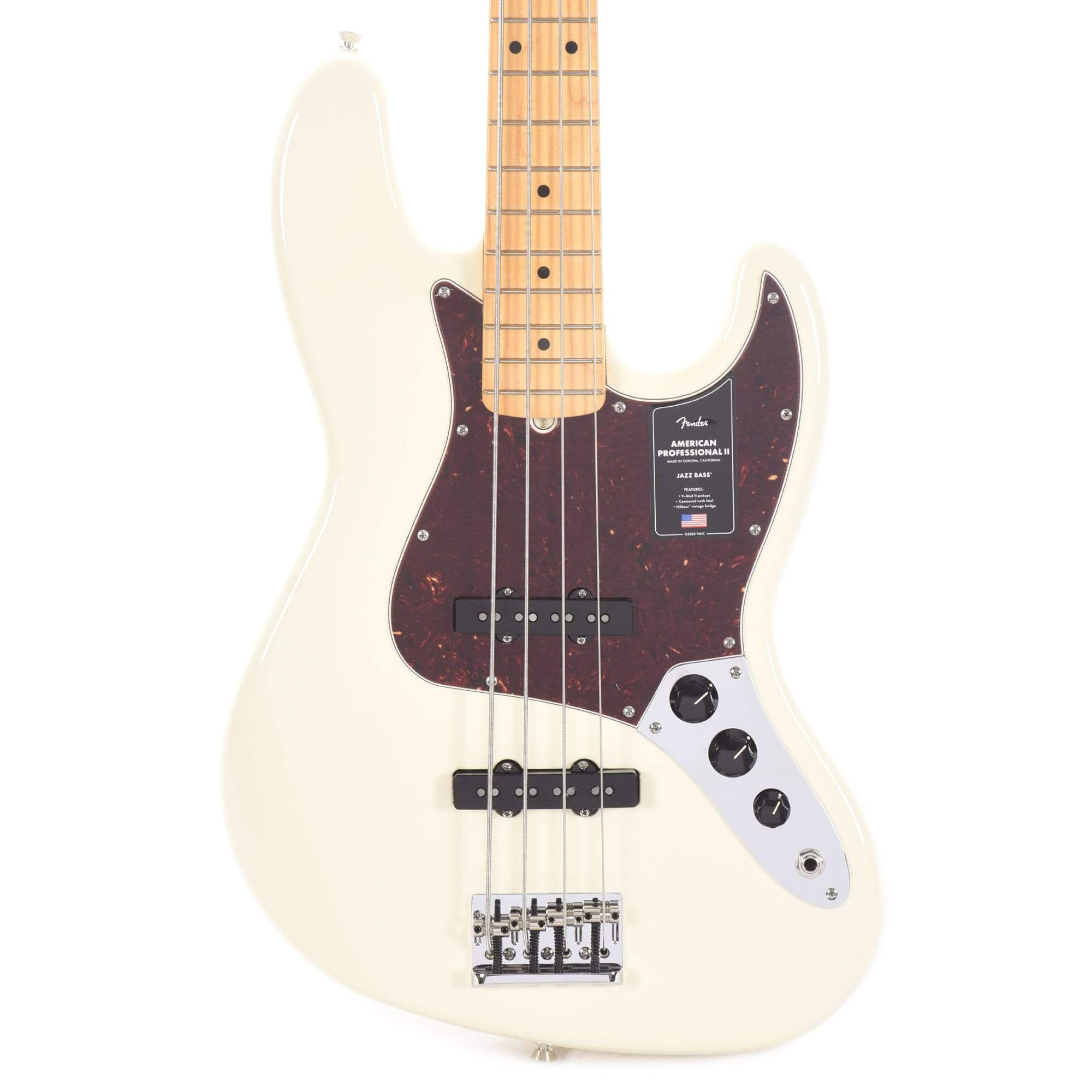 Fender American Professional II Jazz Bass Olympic White – Chicago Music ...