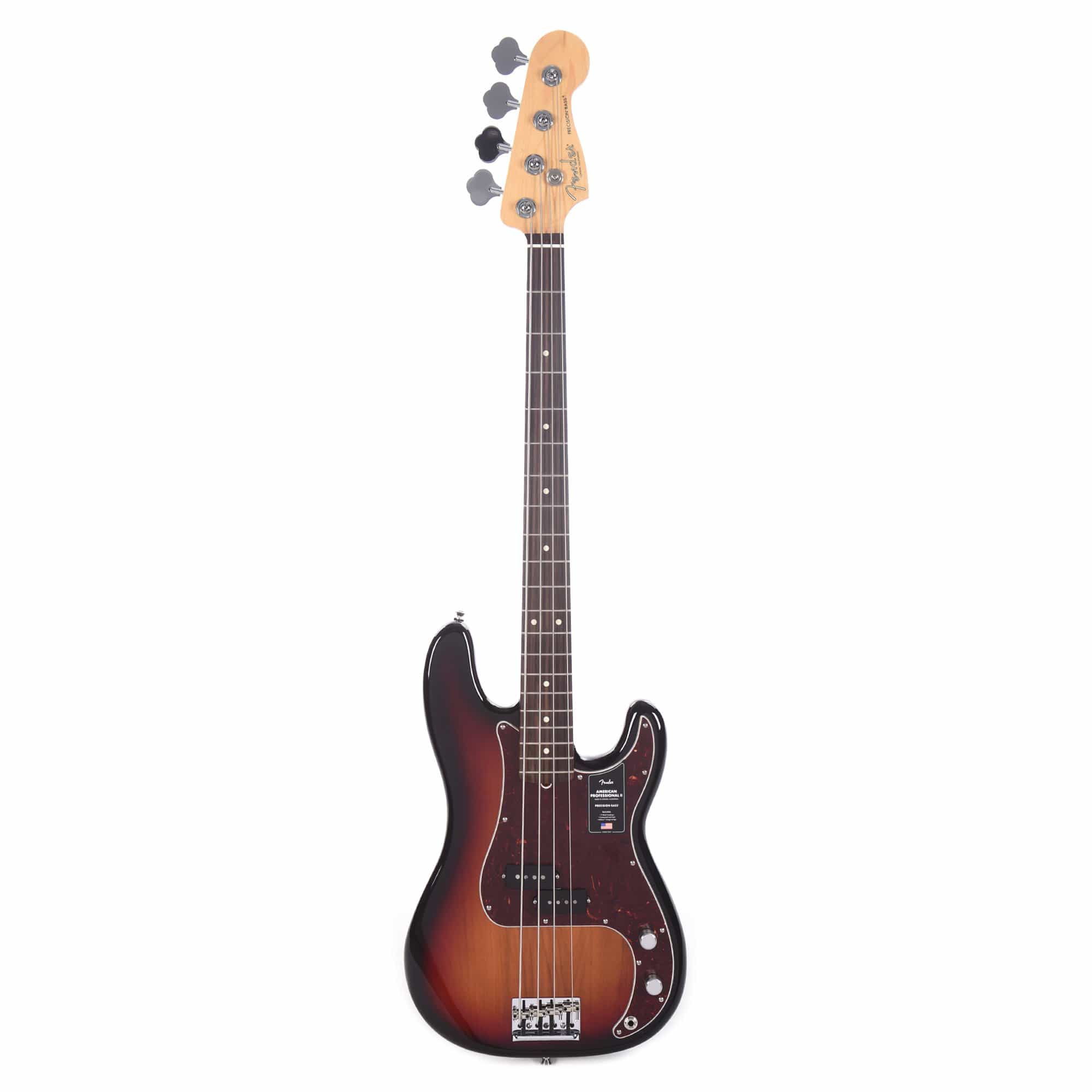 Fender American Professional II Precision Bass 3-Tone Sunburst Bass Guitars / 4-String