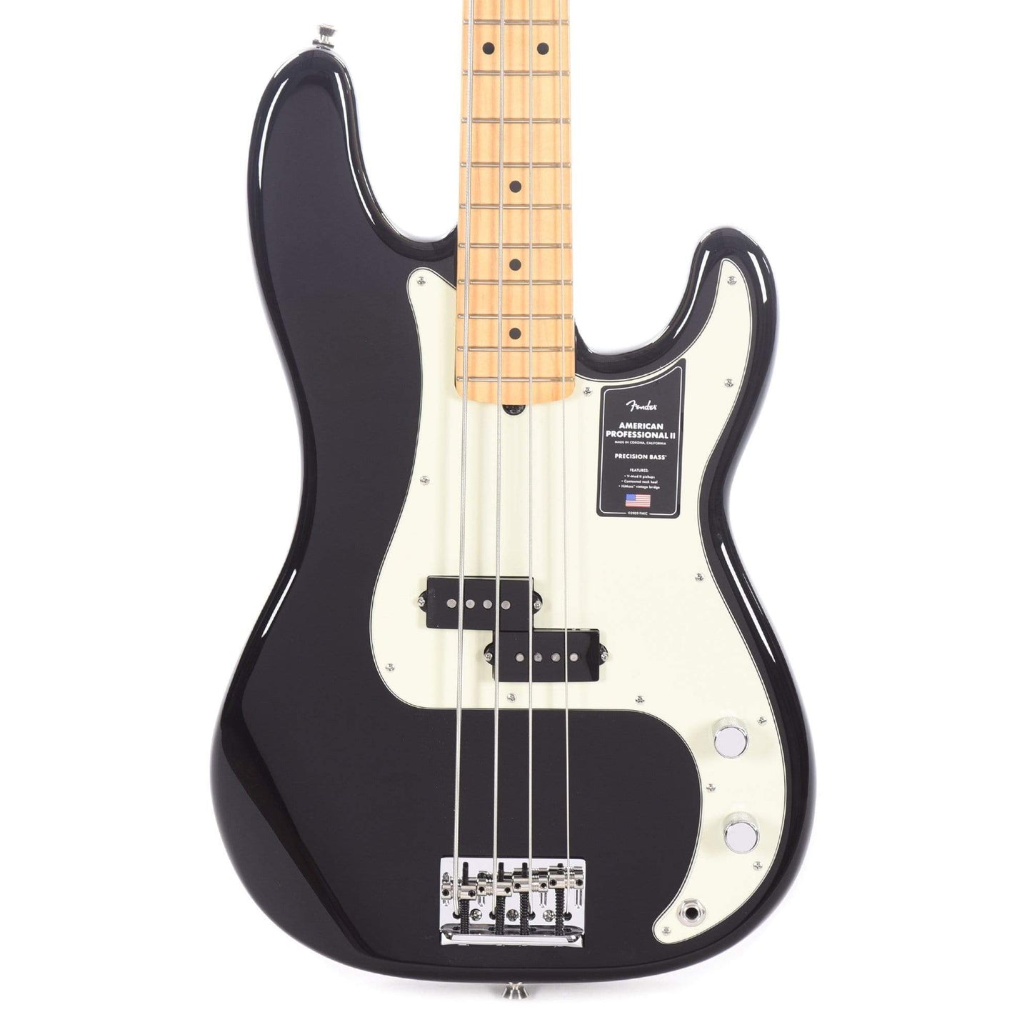 Fender American Professional II Precision Bass Black Bass Guitars / 4-String