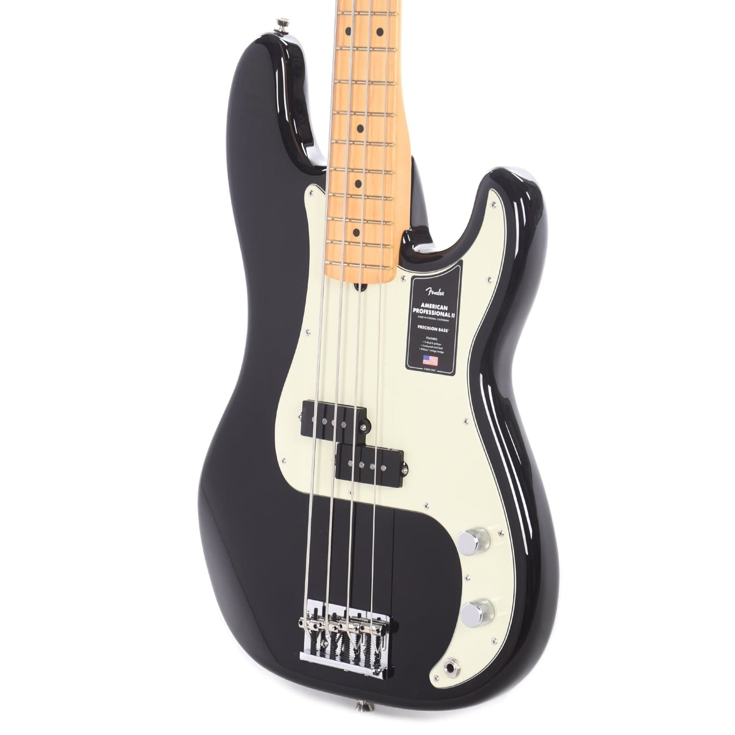 Fender American Professional II Precision Bass Black Bass Guitars / 4-String