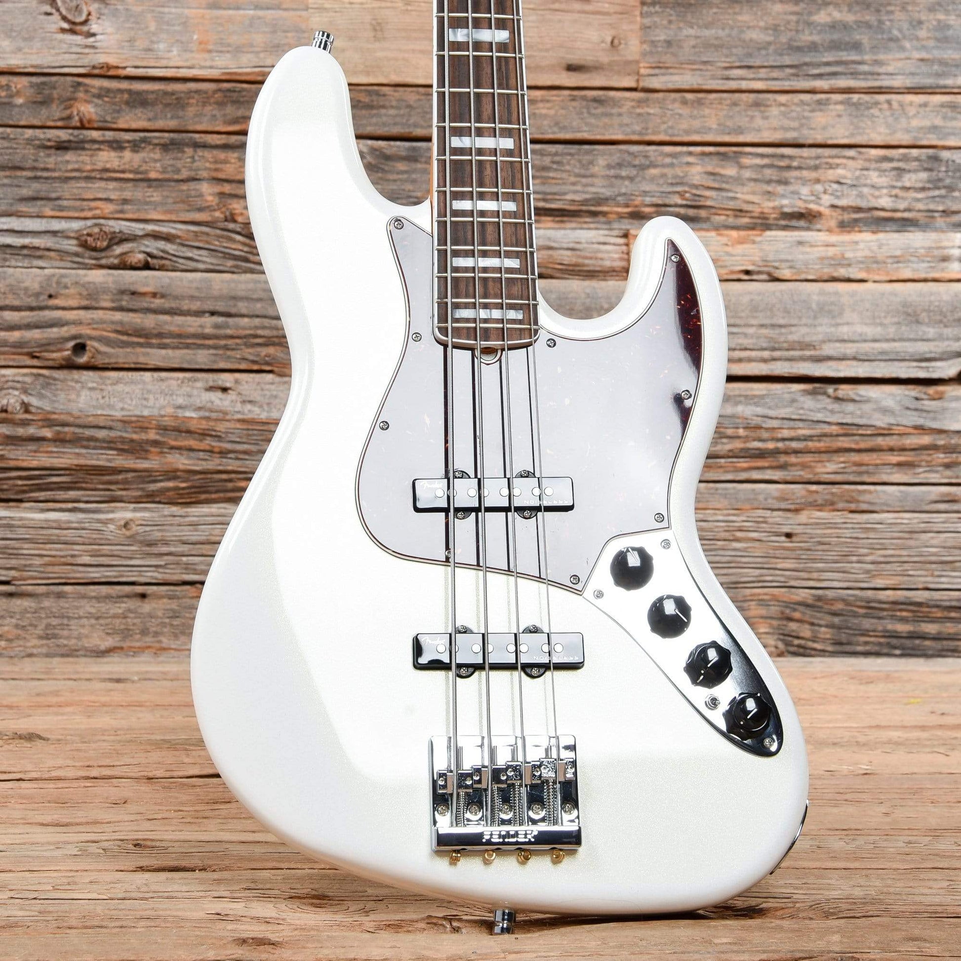 Fender American Ultra Jazz Bass Arctic Pearl 2019 Bass Guitars / 4-String