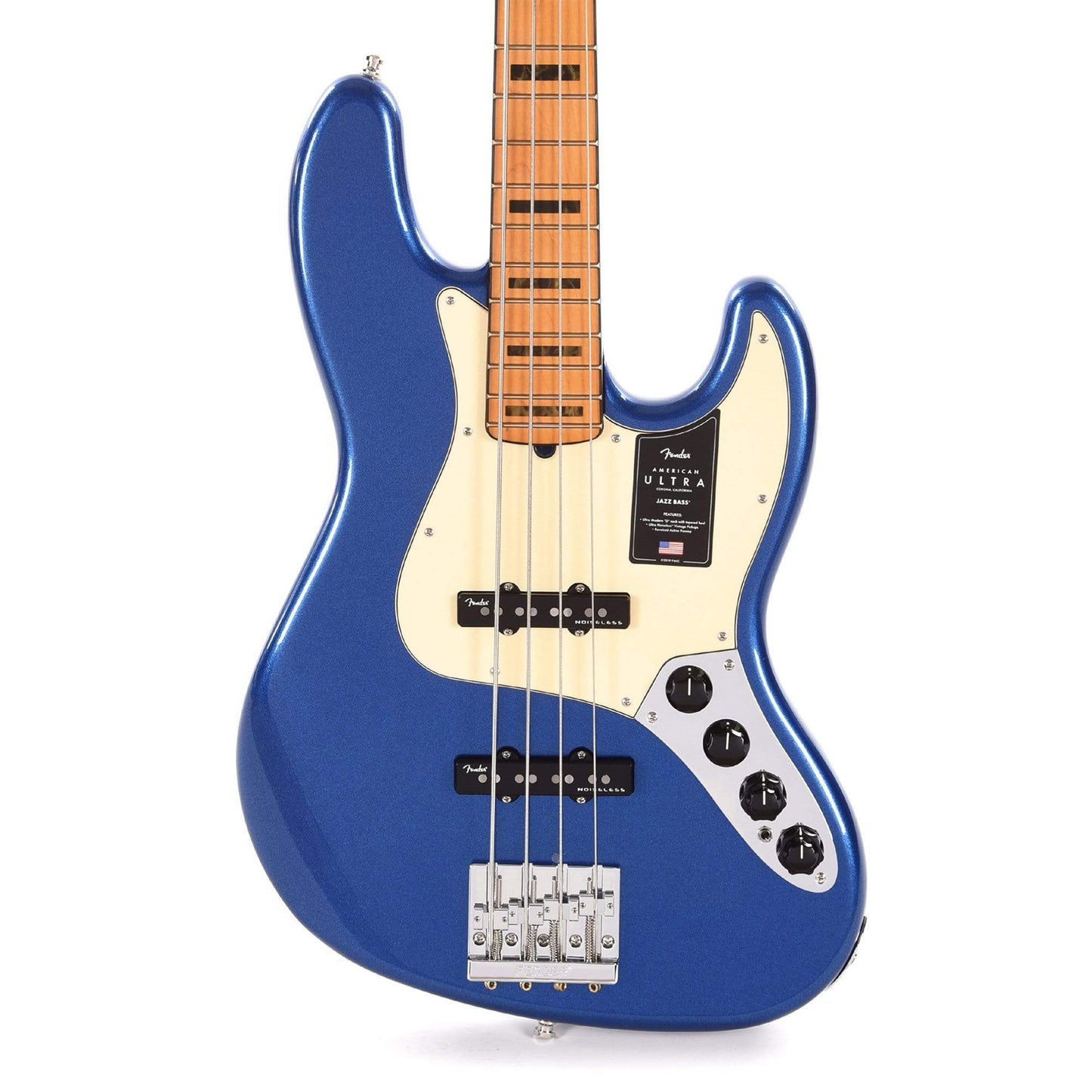 Fender American Ultra Jazz Bass Cobra Blue Bass Guitars / 4-String