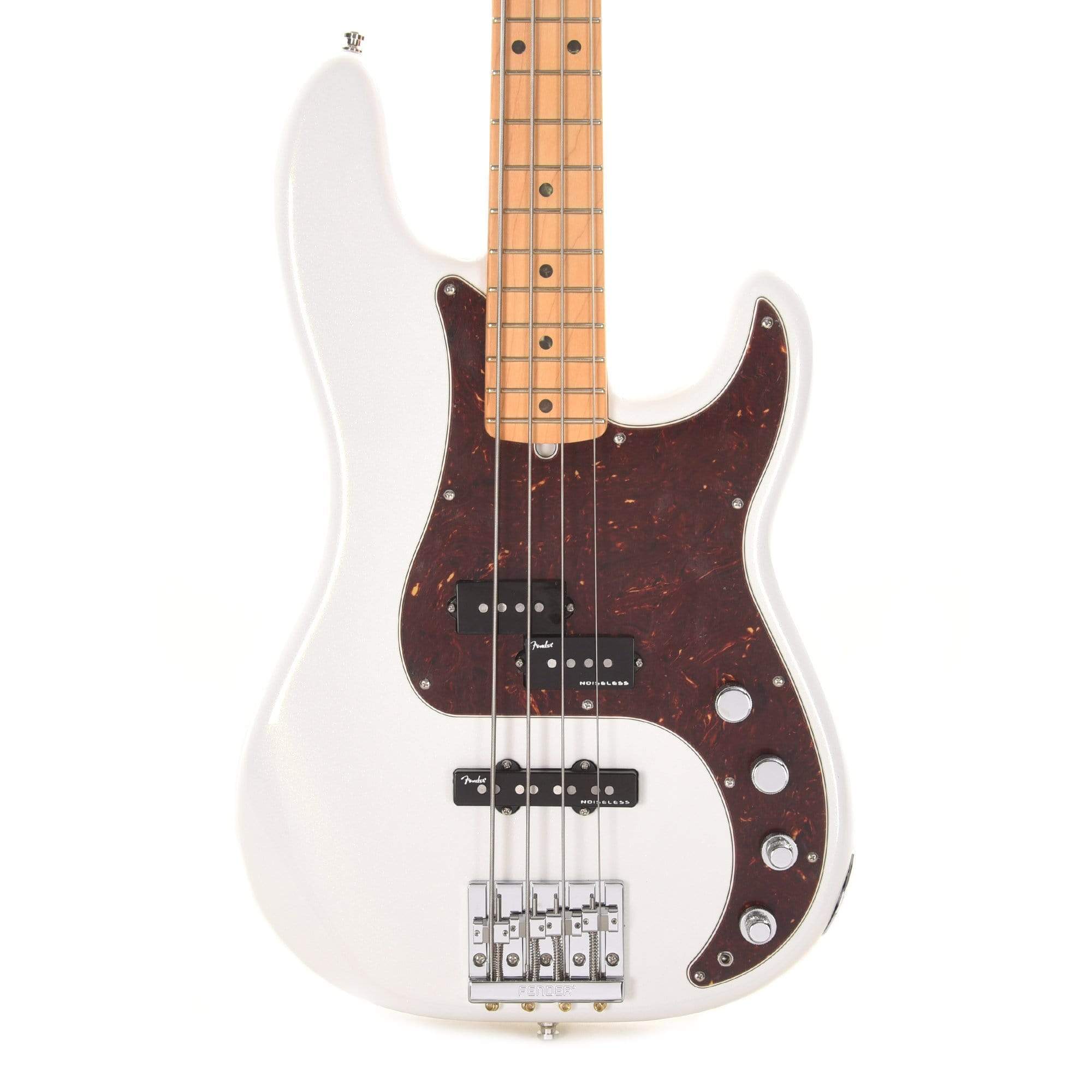 Fender American Ultra Precision Bass Arctic Pearl Bass Guitars / 4-String