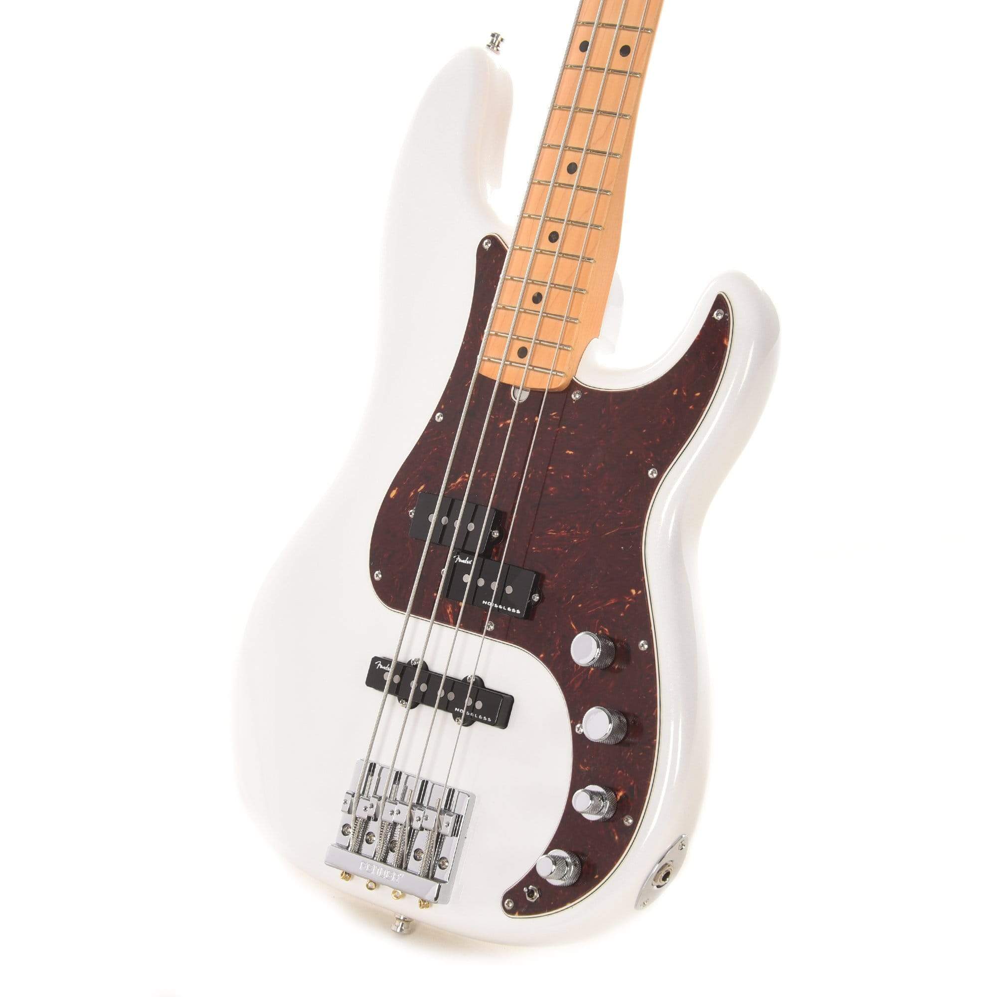 Fender American Ultra Precision Bass Arctic Pearl Bass Guitars / 4-String