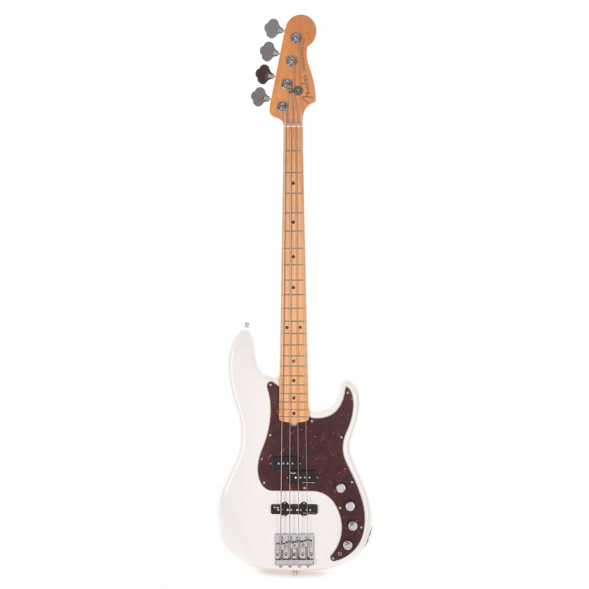 Fender American Ultra Precision Bass Arctic Pearl Bass Guitars / 4-String