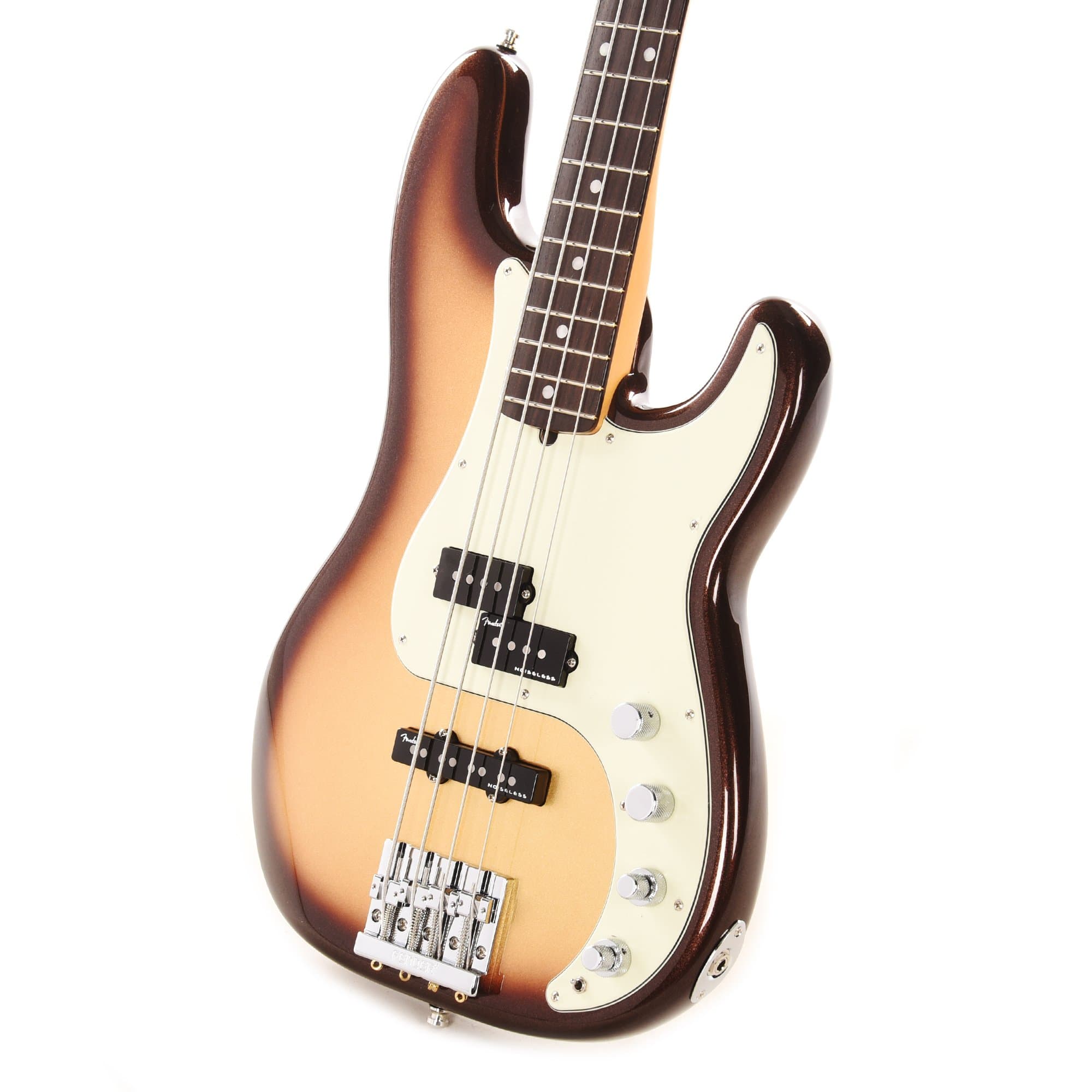 Fender American Ultra Precision Bass Mocha Burst Bass Guitars / 4-String