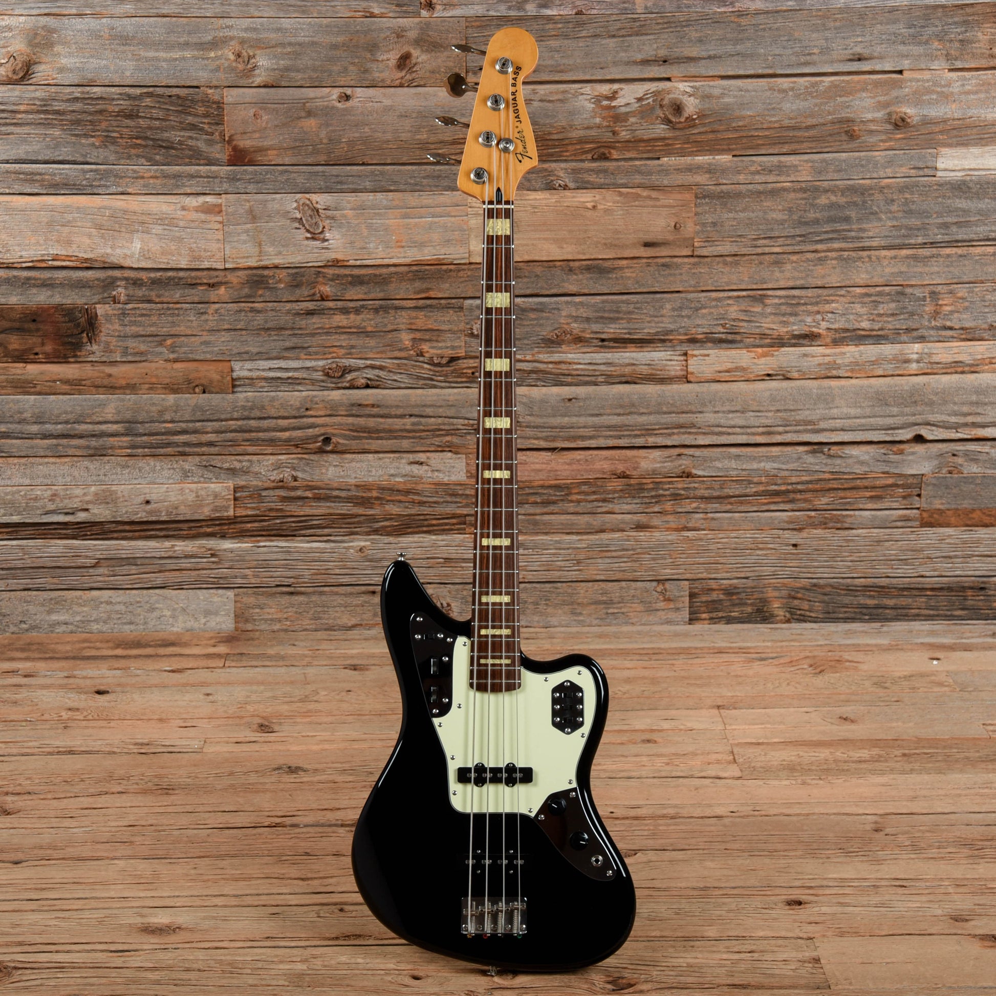 Fender CIJ Jaguar Bass Black Bass Guitars / 4-String