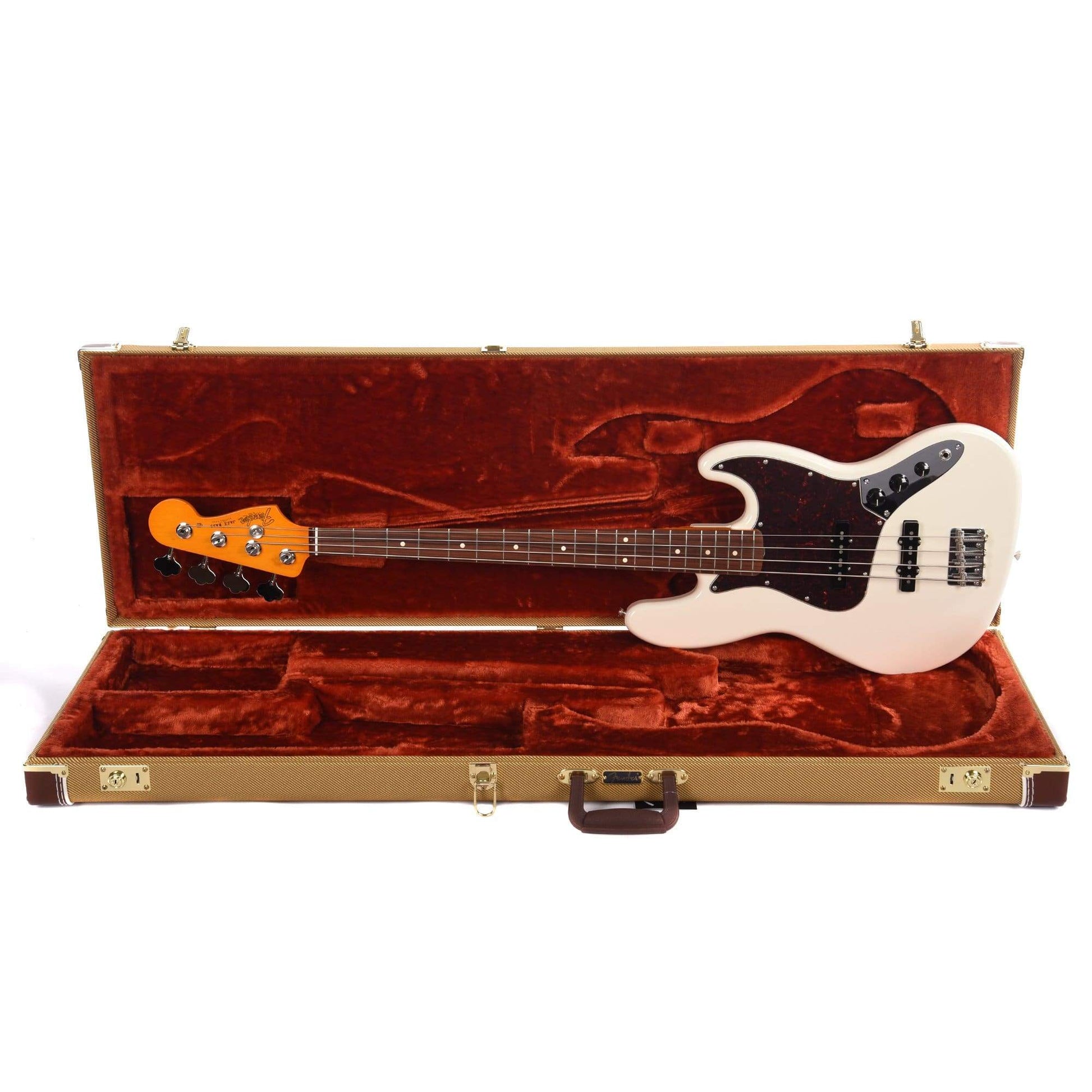 Fender Classic '60s Lacquer Jazz Bass Olympic White Bass Guitars / 4-String