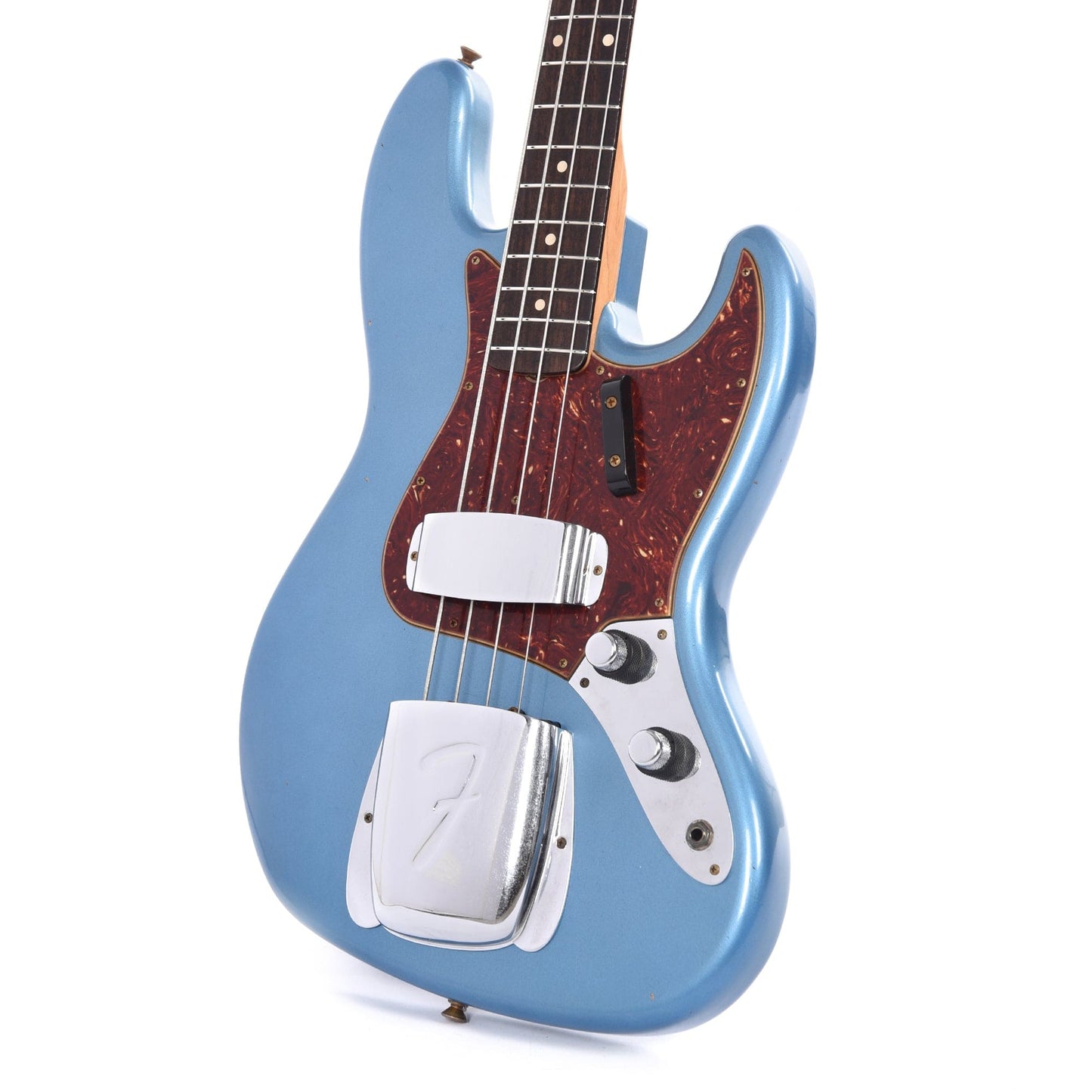 Fender Custom Shop 1960 Jazz Bass "CME Spec" Journeyman Aged Lake Placid Blue w/Painted Headcap Bass Guitars / 4-String