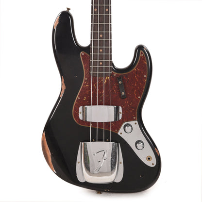 Fender Custom Shop 1962 Jazz Bass Relic Aged Black Bass Guitars / 4-String