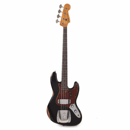 Fender Custom Shop 1962 Jazz Bass Relic Aged Black Bass Guitars / 4-String