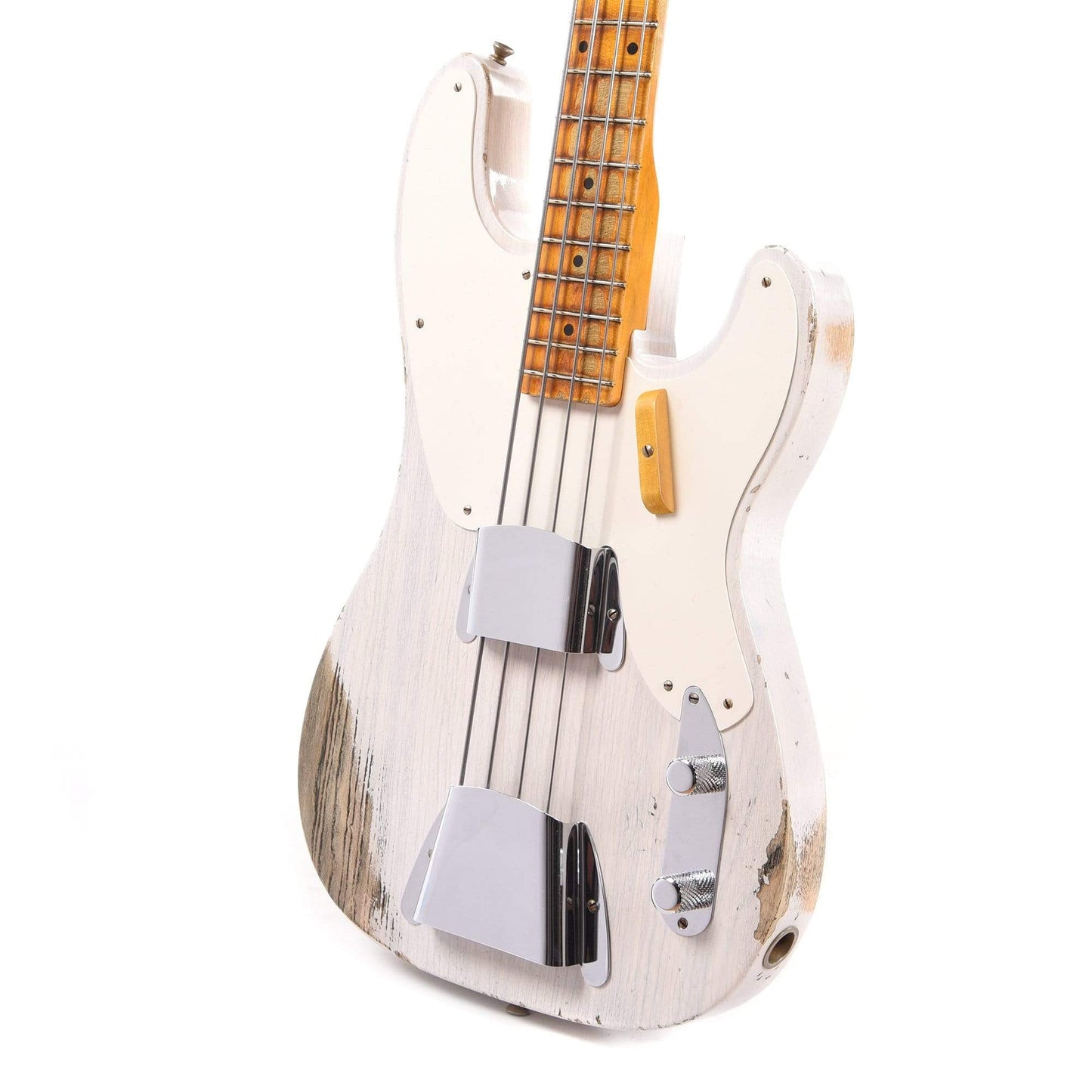 Fender Custom Shop Limited Edition 1951 Precision Bass Heavy Relic Aged White Blonde Bass Guitars / 4-String