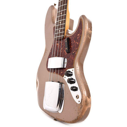 Fender Custom Shop Time Machine 1961 Jazz Bass Heavy Relic Aged Shoreline Gold Bass Guitars / 4-String