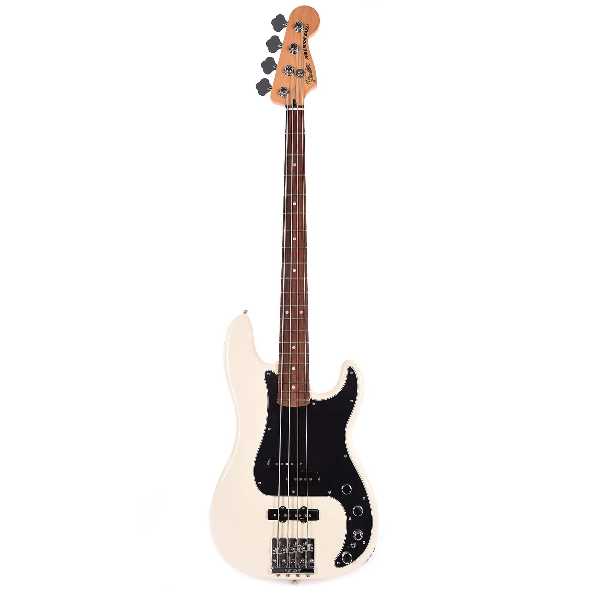 Fender Deluxe Active Precision Bass Special Olympic White Bass Guitars / 4-String