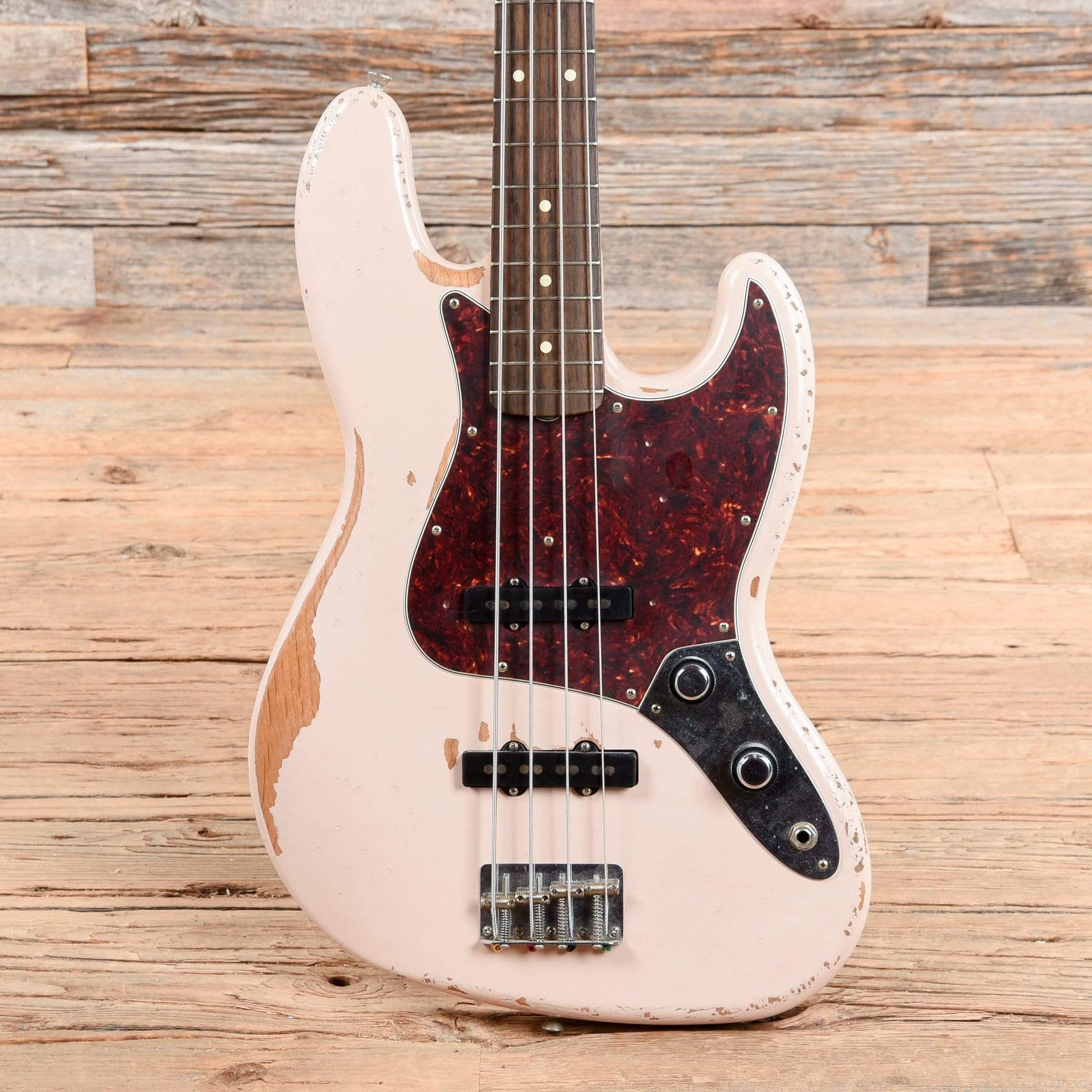 Fender Flea Artist Series Road Worn Signature Jazz Bass Shell Pink 2018 Bass Guitars / 4-String