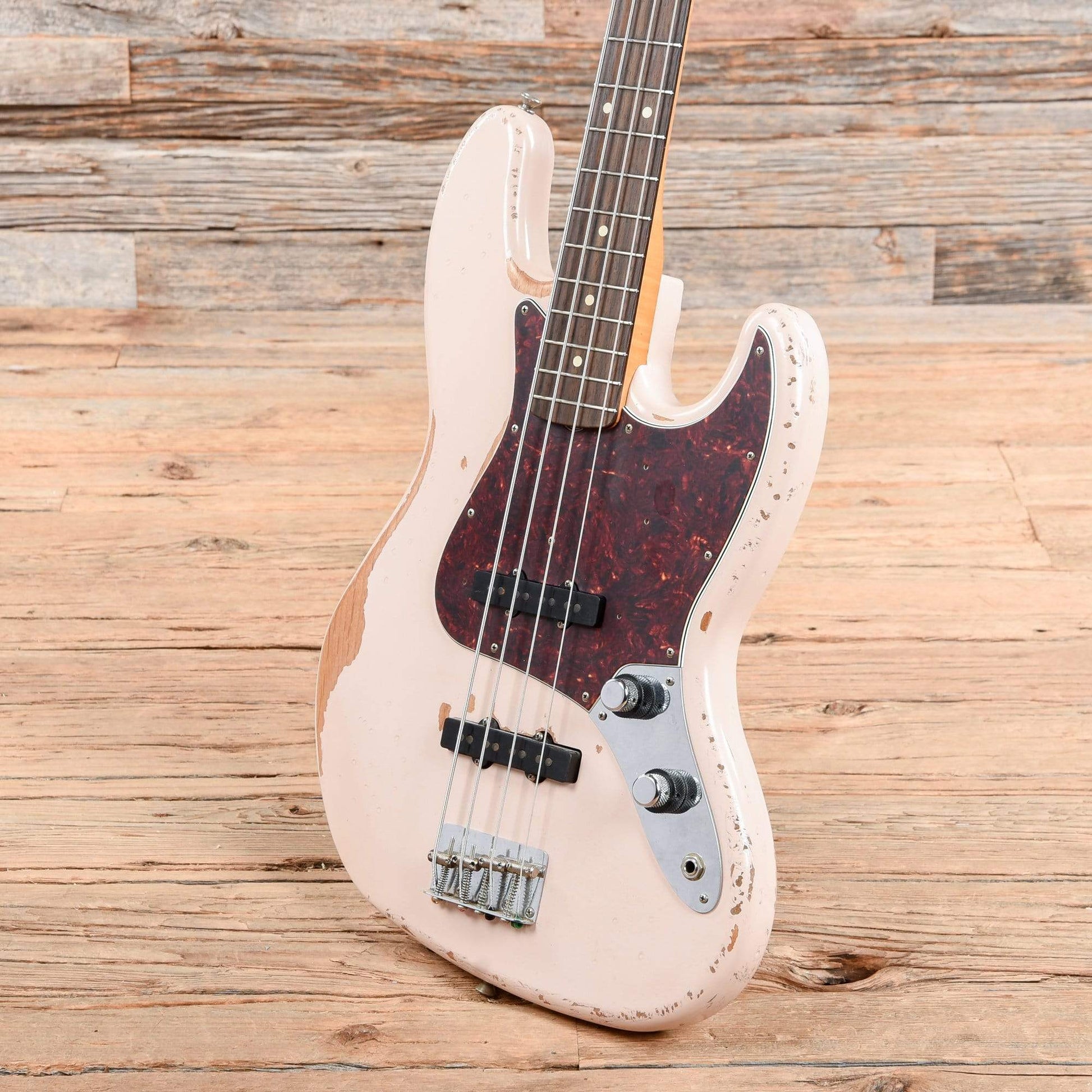 Fender Flea Artist Series Road Worn Signature Jazz Bass Shell Pink 2018 Bass Guitars / 4-String