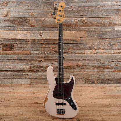 Fender Flea Artist Series Road Worn Signature Jazz Bass Shell Pink 2021 Bass Guitars / 4-String