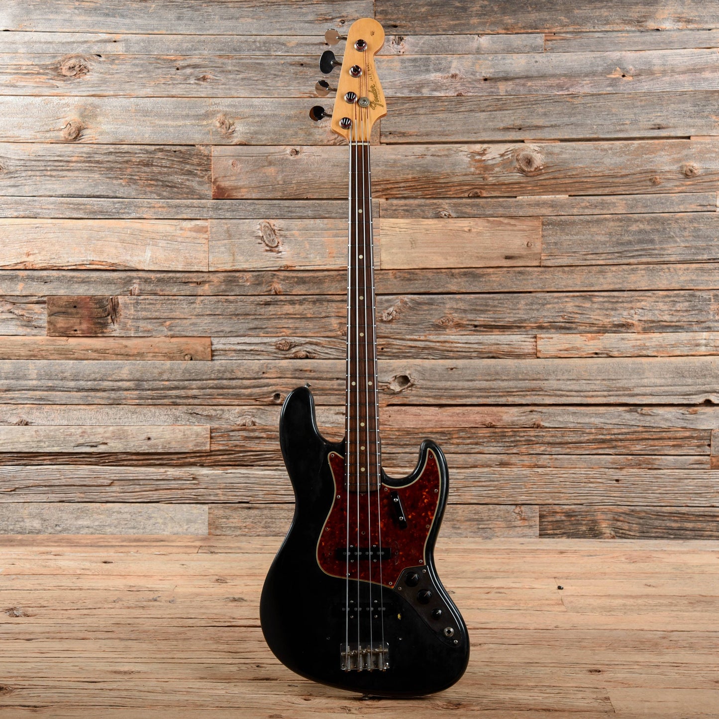 Fender Jazz Bass Black Refin 1966 Bass Guitars / 4-String