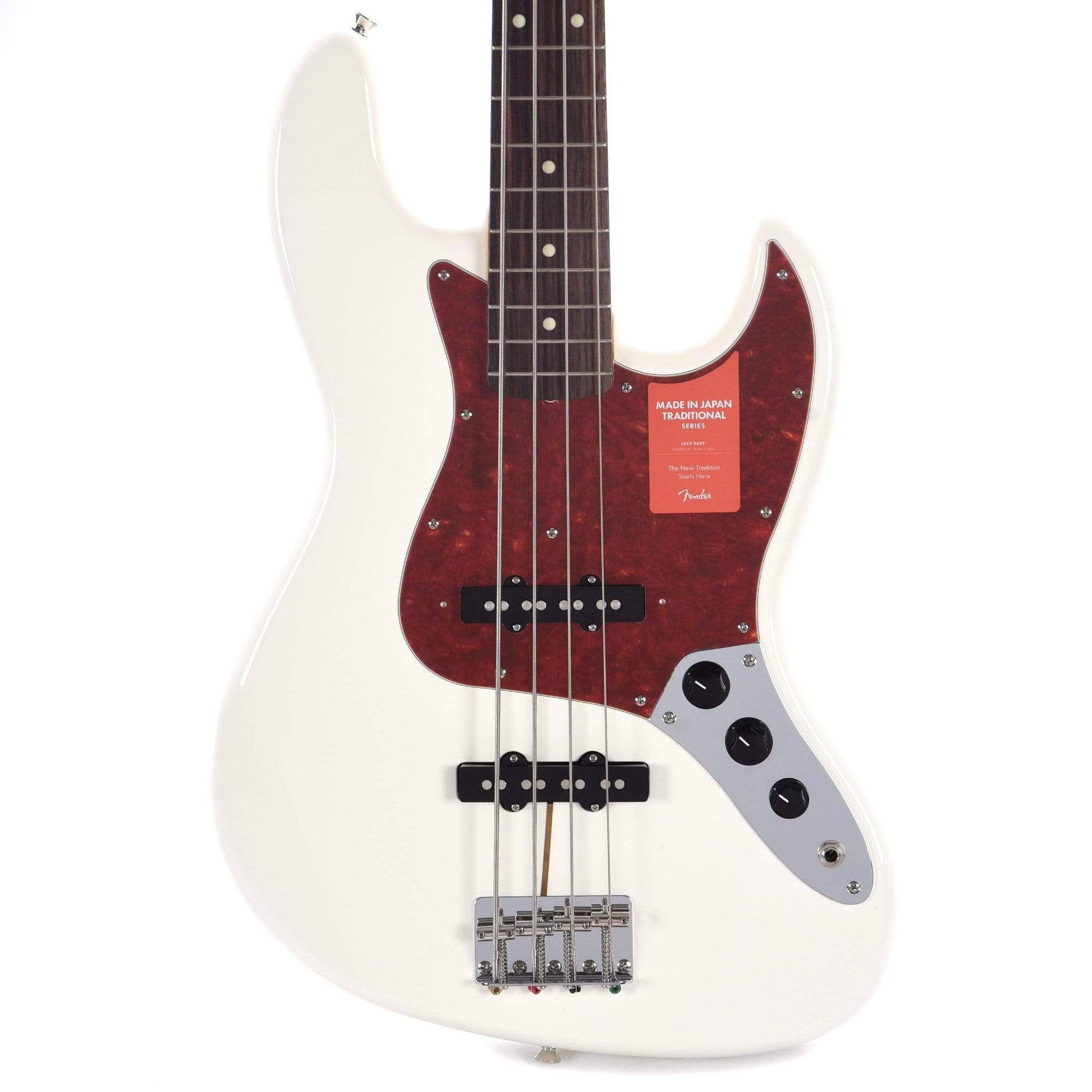 Fender MIJ Traditional 60s Jazz Bass Arctic White Bass Guitars / 4-String