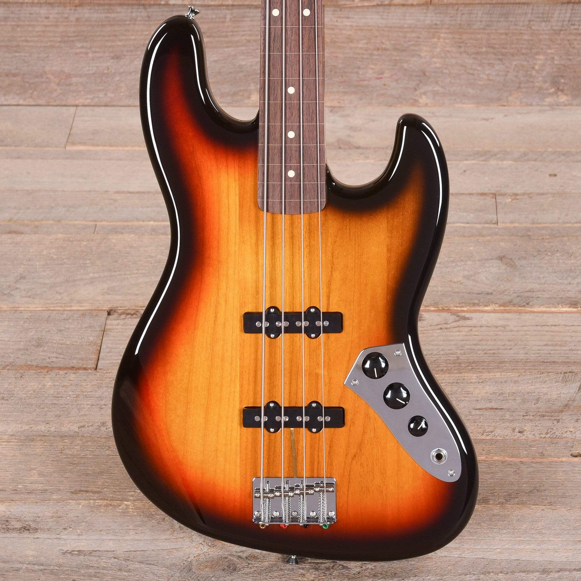 Fender MIJ Traditional 60s Jazz Bass Fretless RW 3-Color Sunburst w/Gig Bag