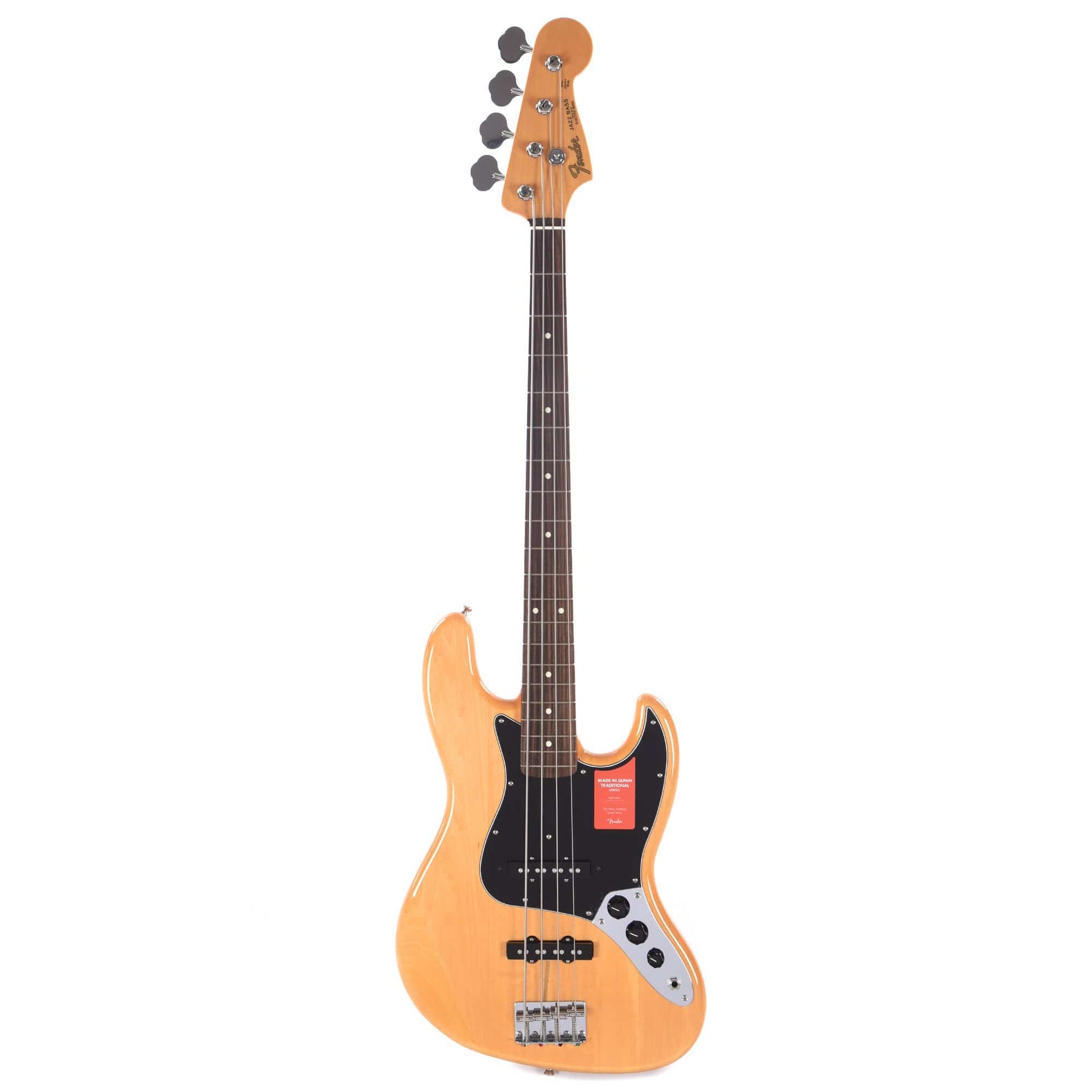 Fender MIJ Traditional 60s Jazz Bass Vintage Natural Bass Guitars / 4-String