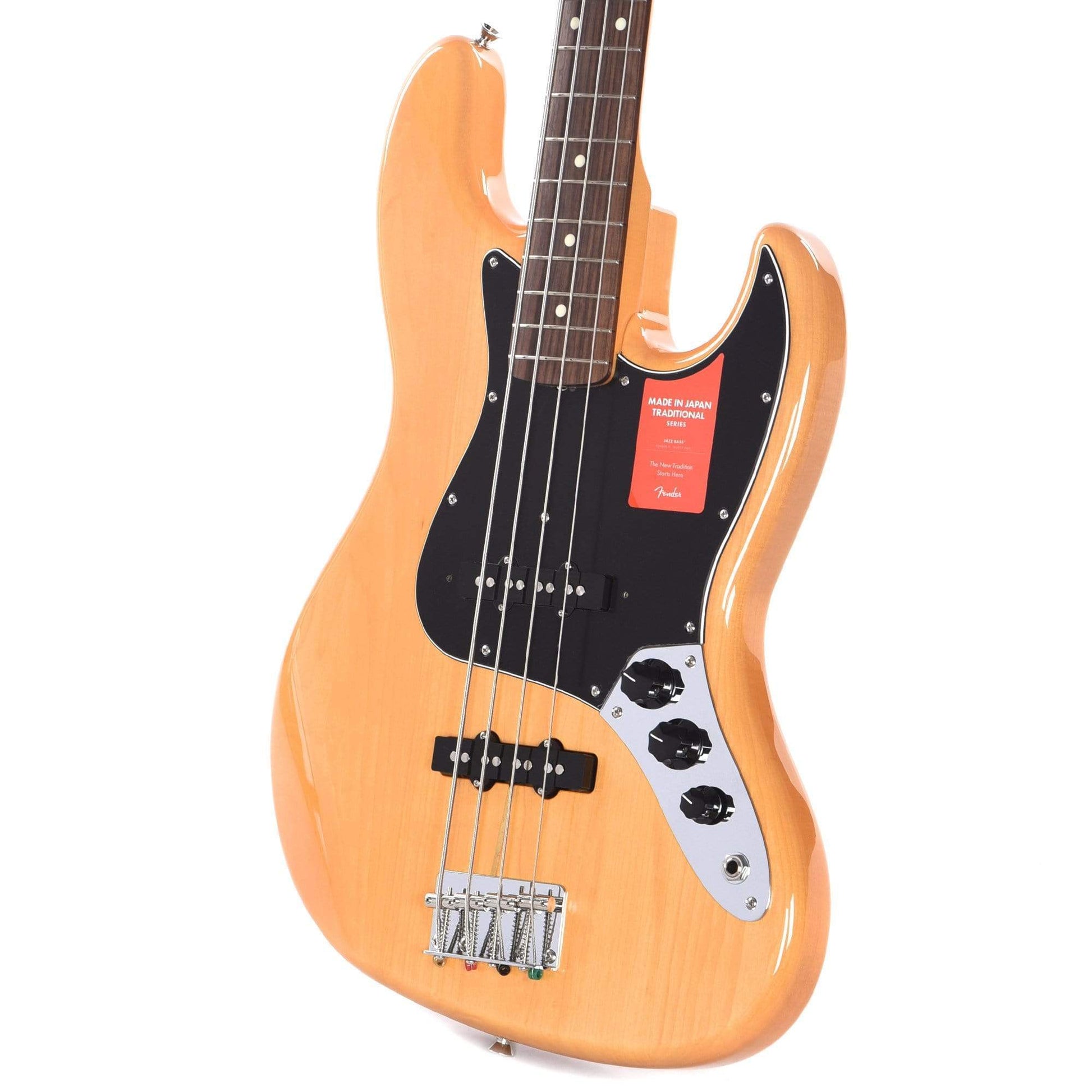 Fender MIJ Traditional 60s Jazz Bass Vintage Natural Bass Guitars / 4-String