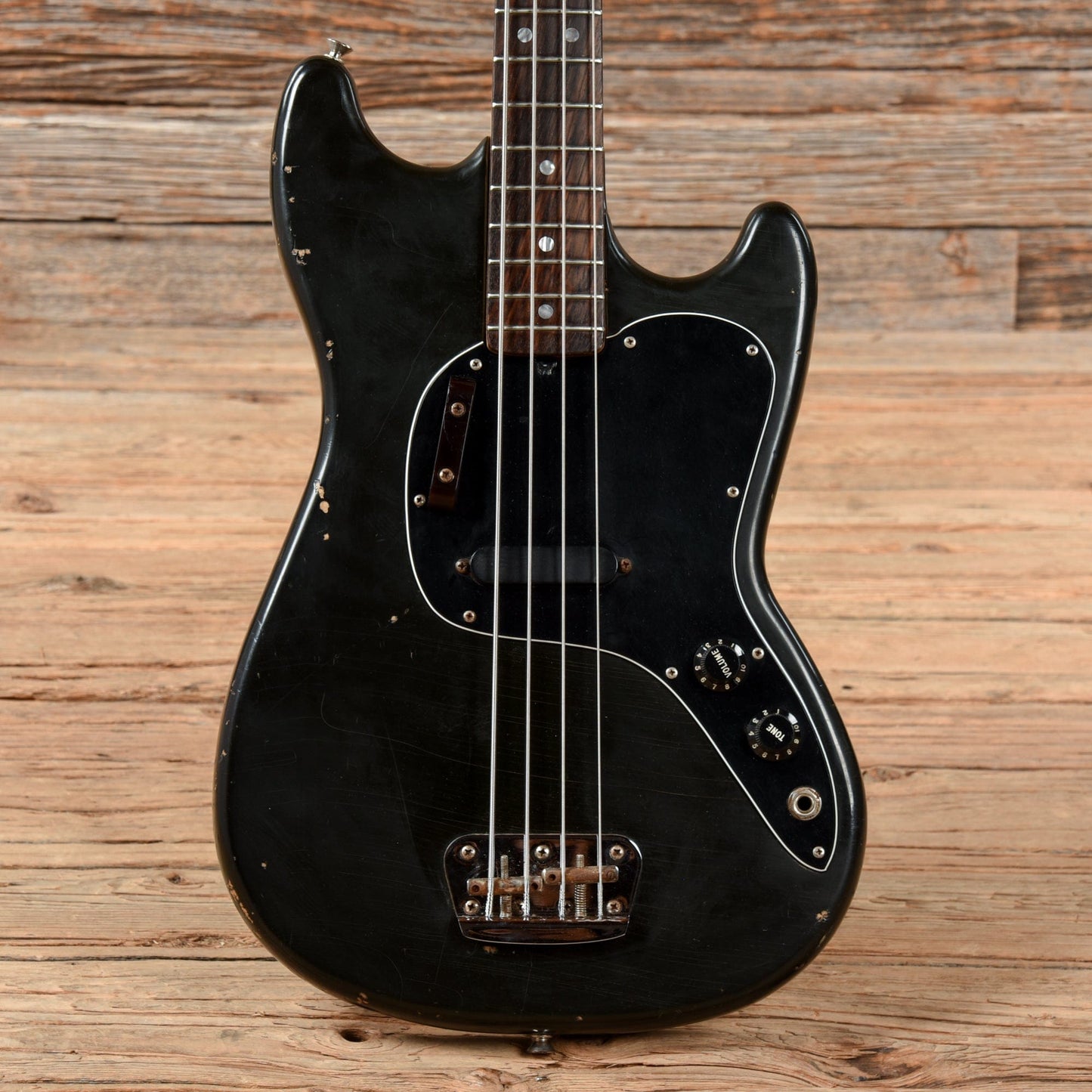 Fender Musicmaster Bass Black 1979 Bass Guitars / 4-String