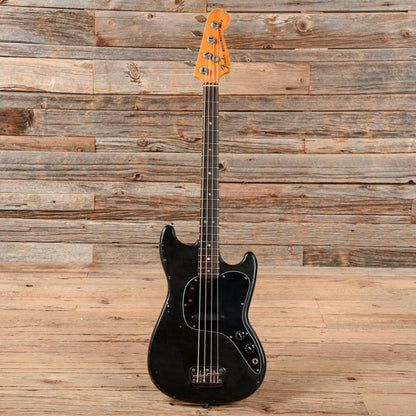 Fender Musicmaster Bass Black 1979 Bass Guitars / 4-String