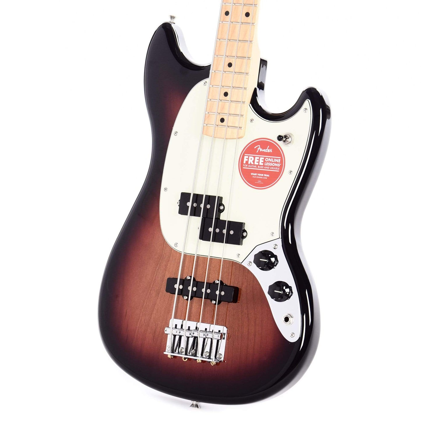 Fender Offset Series Mustang Bass PJ 3-Color Sunburst w/Mint Pickguard Bass Guitars / 4-String