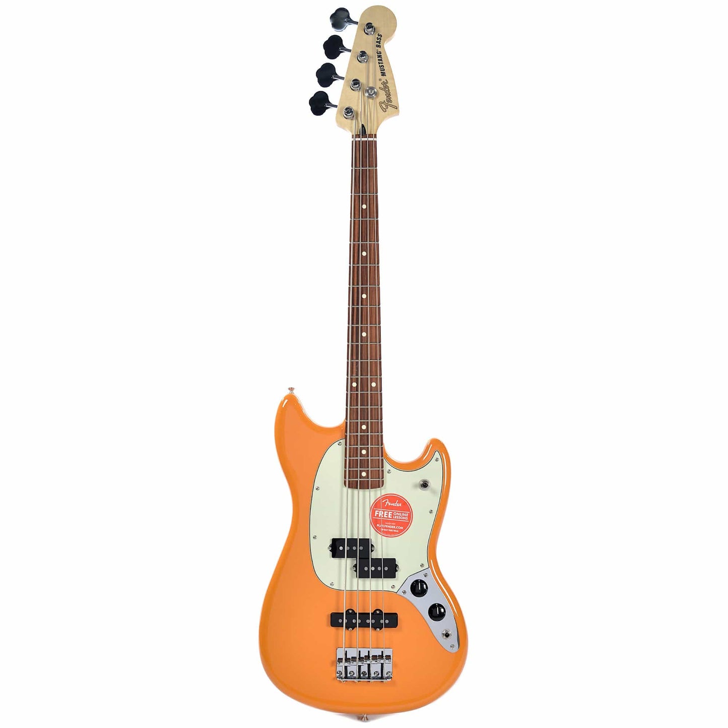 Fender Offset Series Mustang Bass PJ Capri Orange Bass Guitars / 4-String