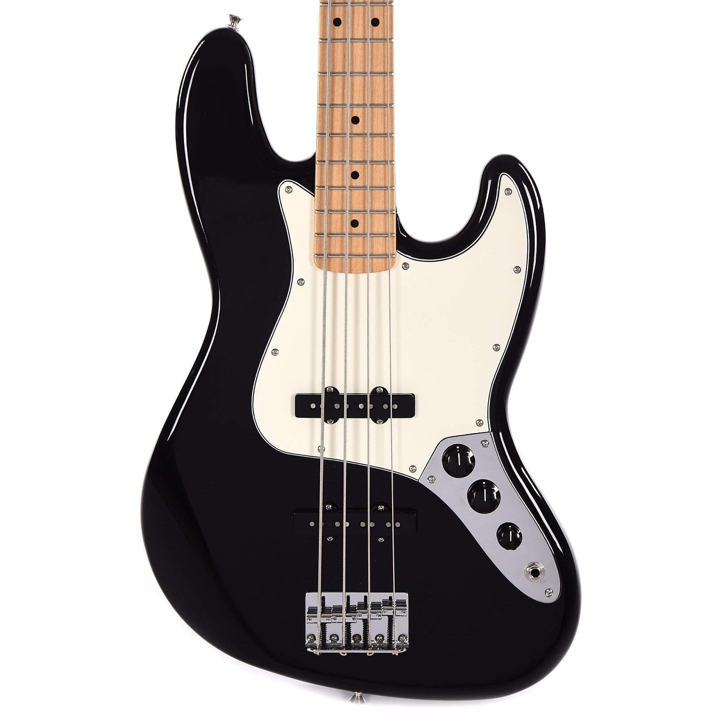 Fender Player Jazz Bass Black Bundle w/Fender Gig Bag, Stand, Cable, T ...