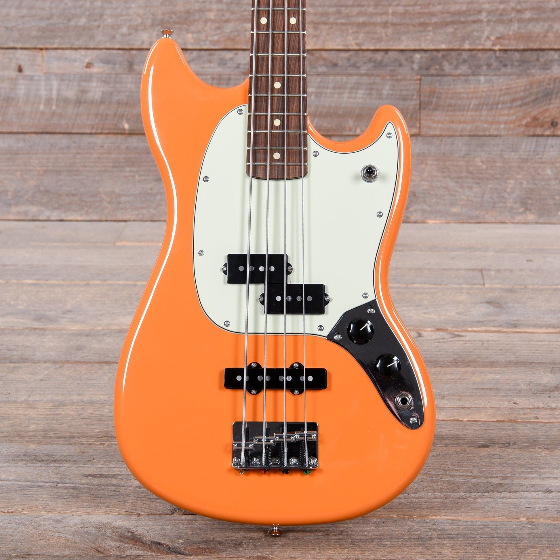 Fender Player Mustang Bass Capri Orange Bass Guitars / 4-String