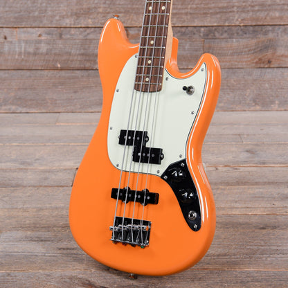 Fender Player Mustang Bass Capri Orange Bass Guitars / 4-String