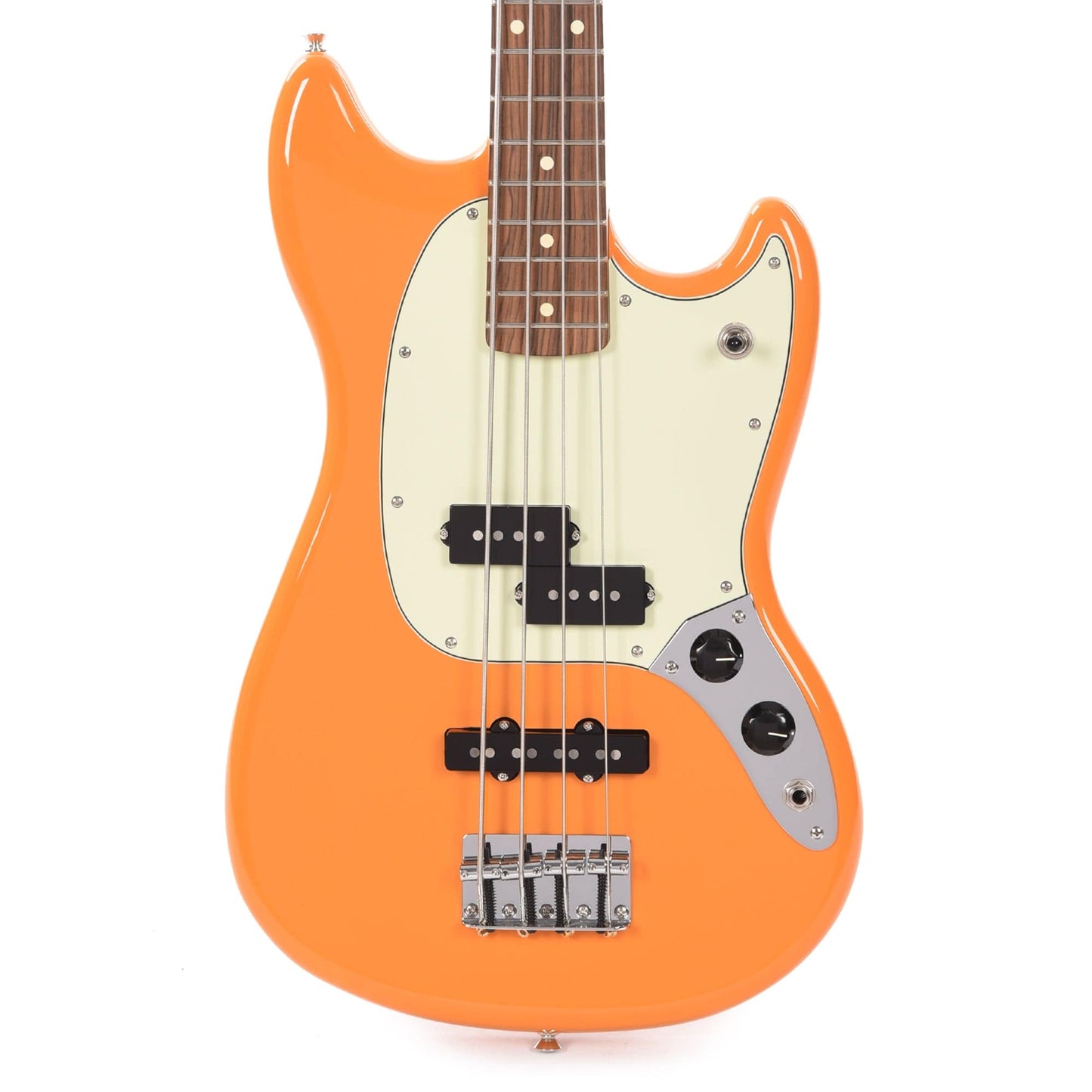 Fender Player Mustang Bass Capri Orange Bass Guitars / 4-String