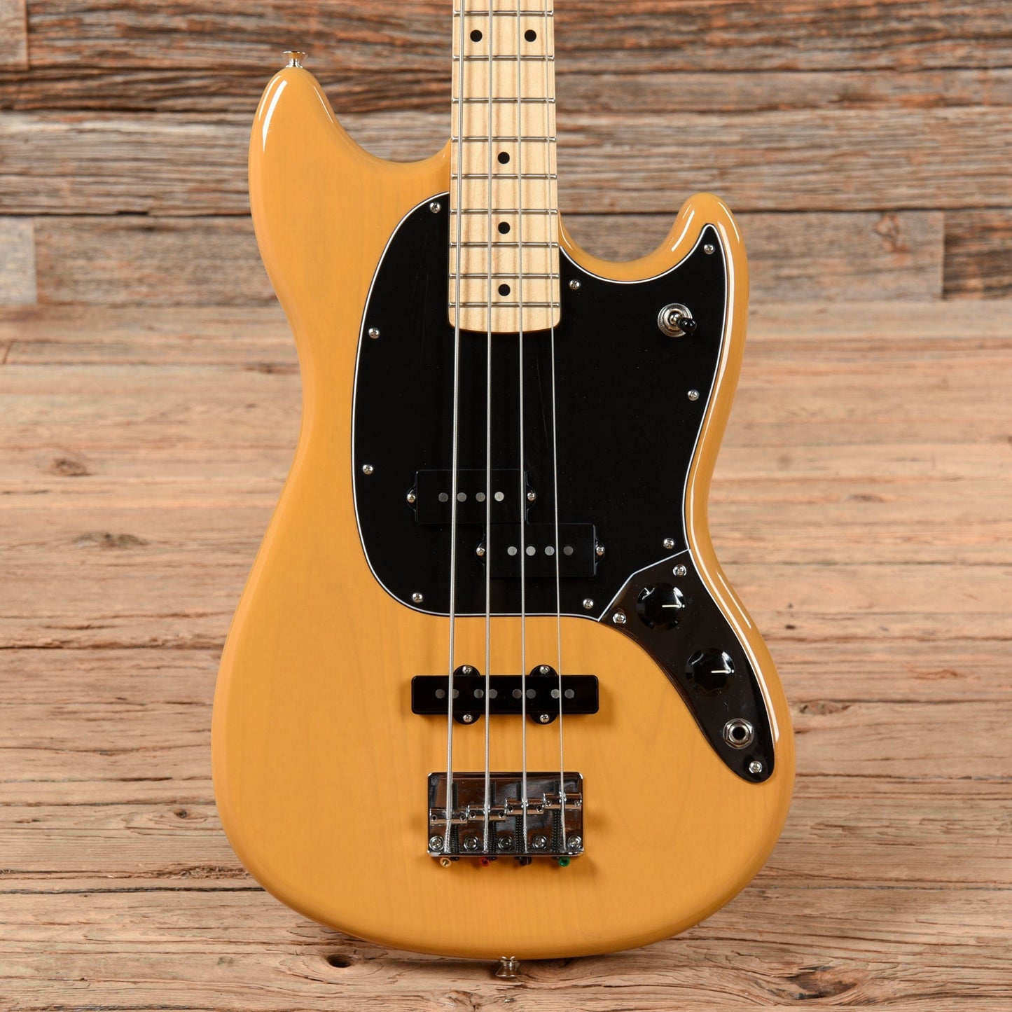 Fender Player Mustang PJ Bass Butterscotch Blonde 2021 Bass Guitars / 4-String