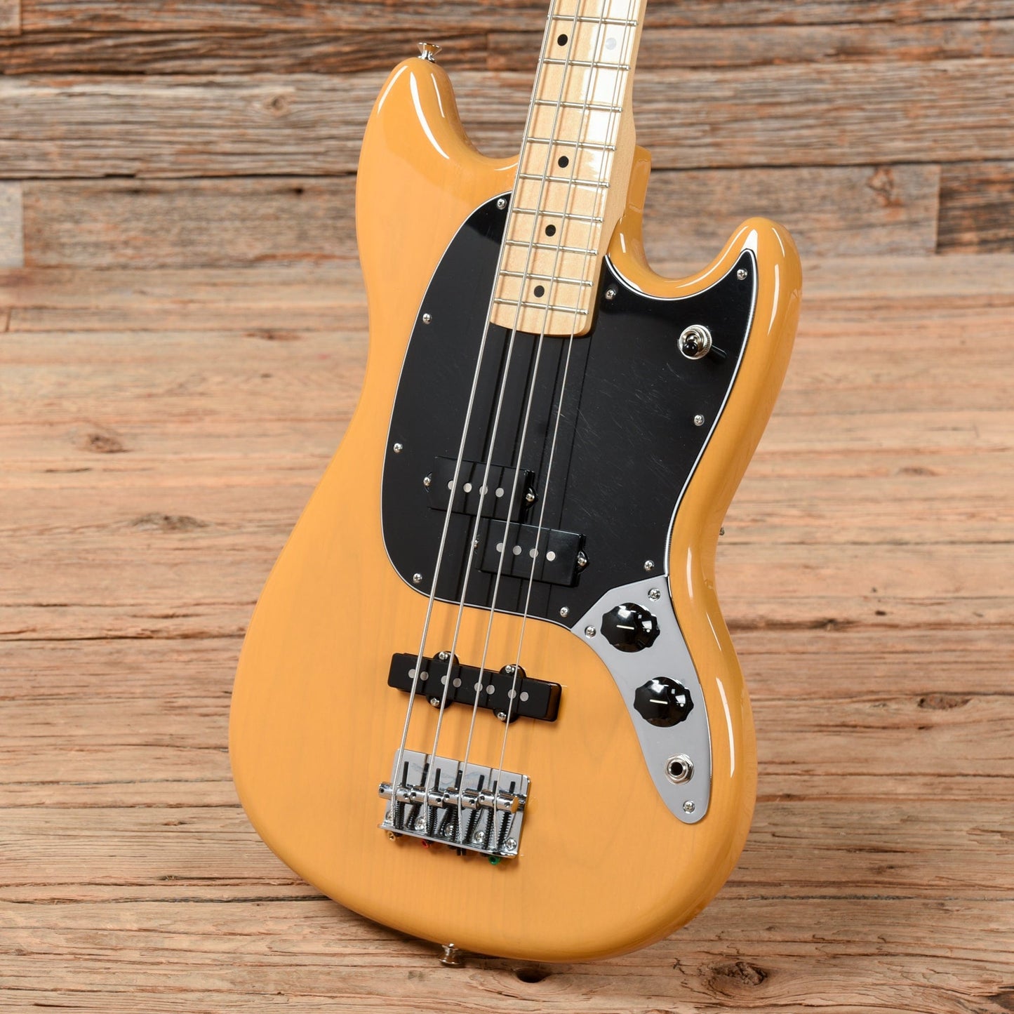 Fender Player Mustang PJ Bass Butterscotch Blonde 2021 Bass Guitars / 4-String