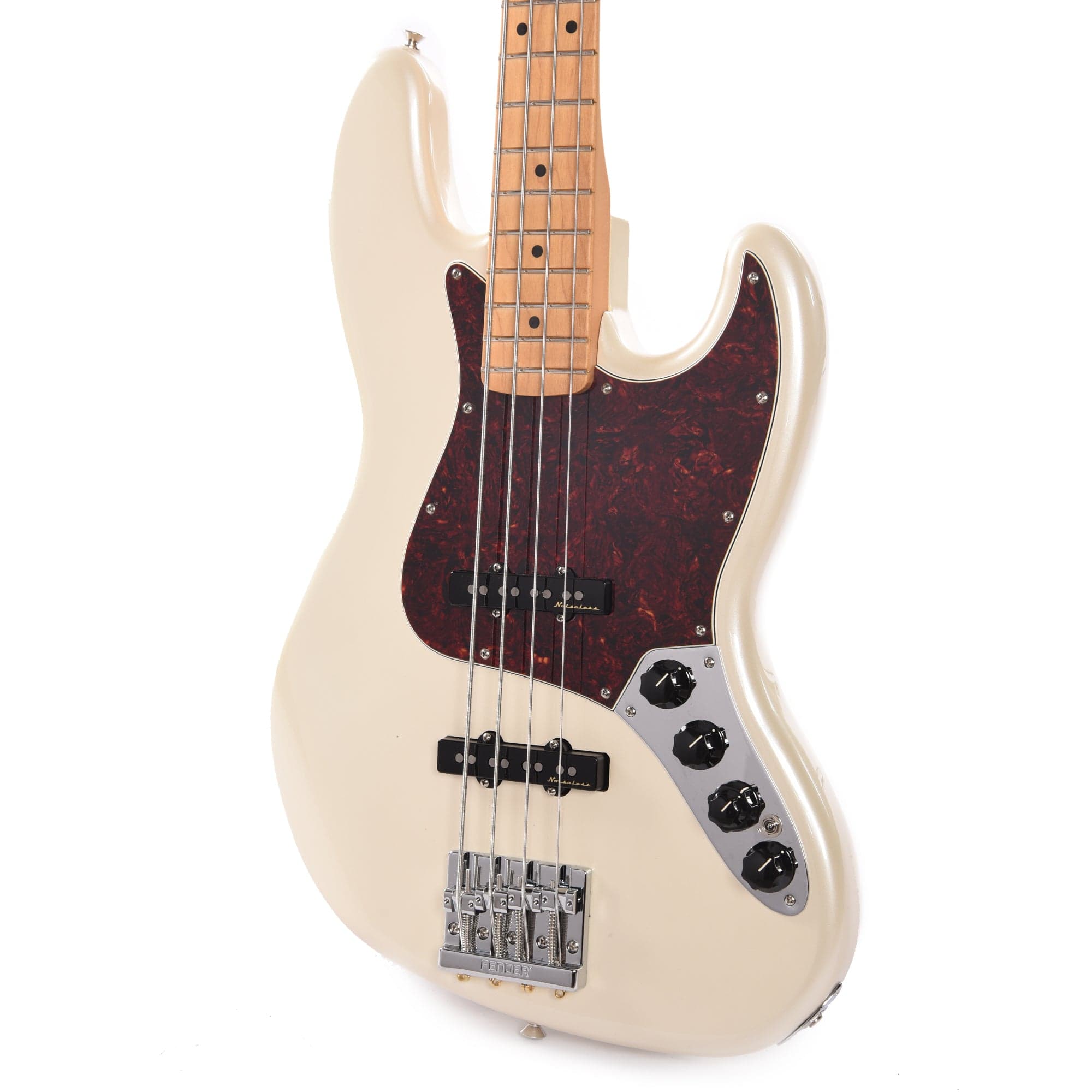 Fender Player Plus Active Jazz Bass Olympic Pearl Bass Guitars / 4-String