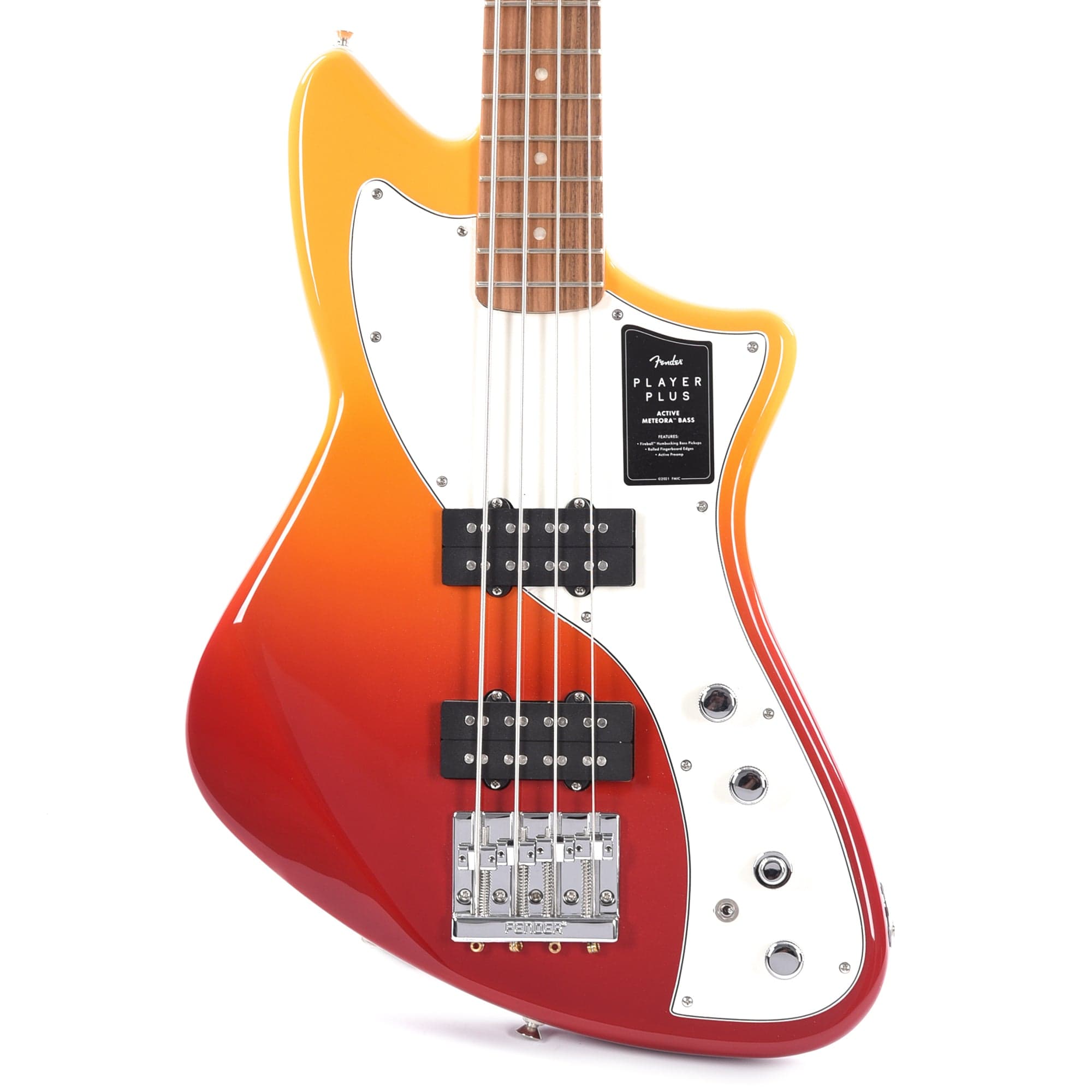 Fender Player Plus Active Meteora Bass Tequila Sunrise Bass Guitars / 4-String