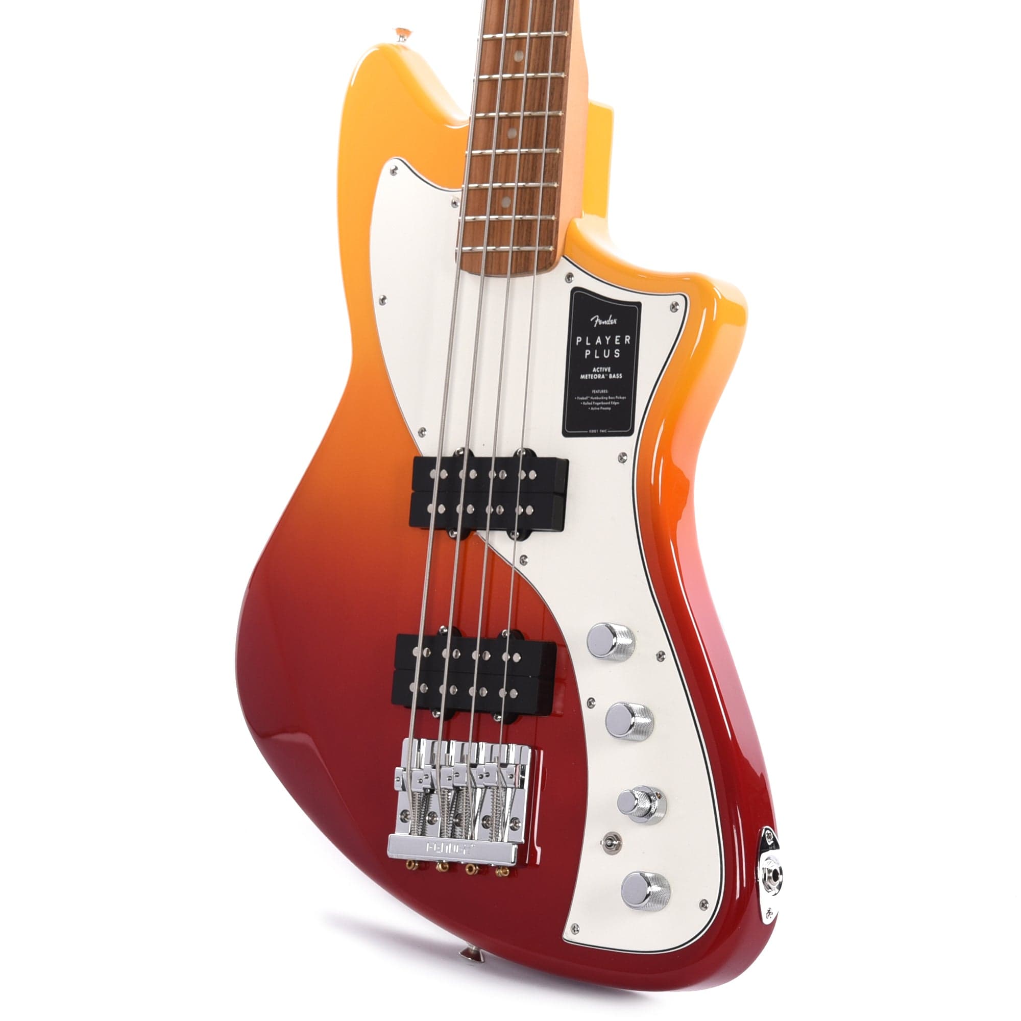 Fender Player Plus Active Meteora Bass Tequila Sunrise Bass Guitars / 4-String